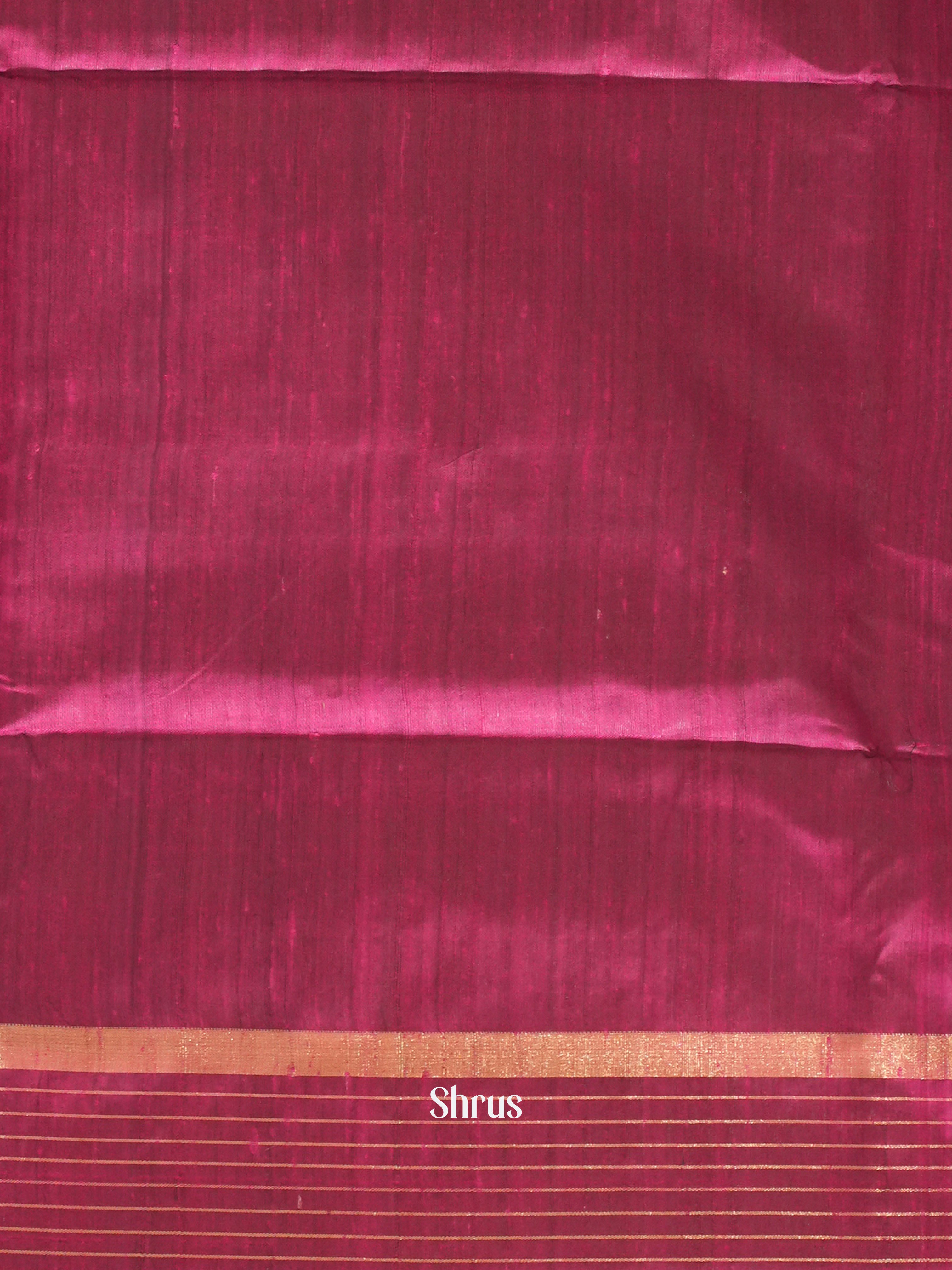 Purple & Majenta - Raw silk saree