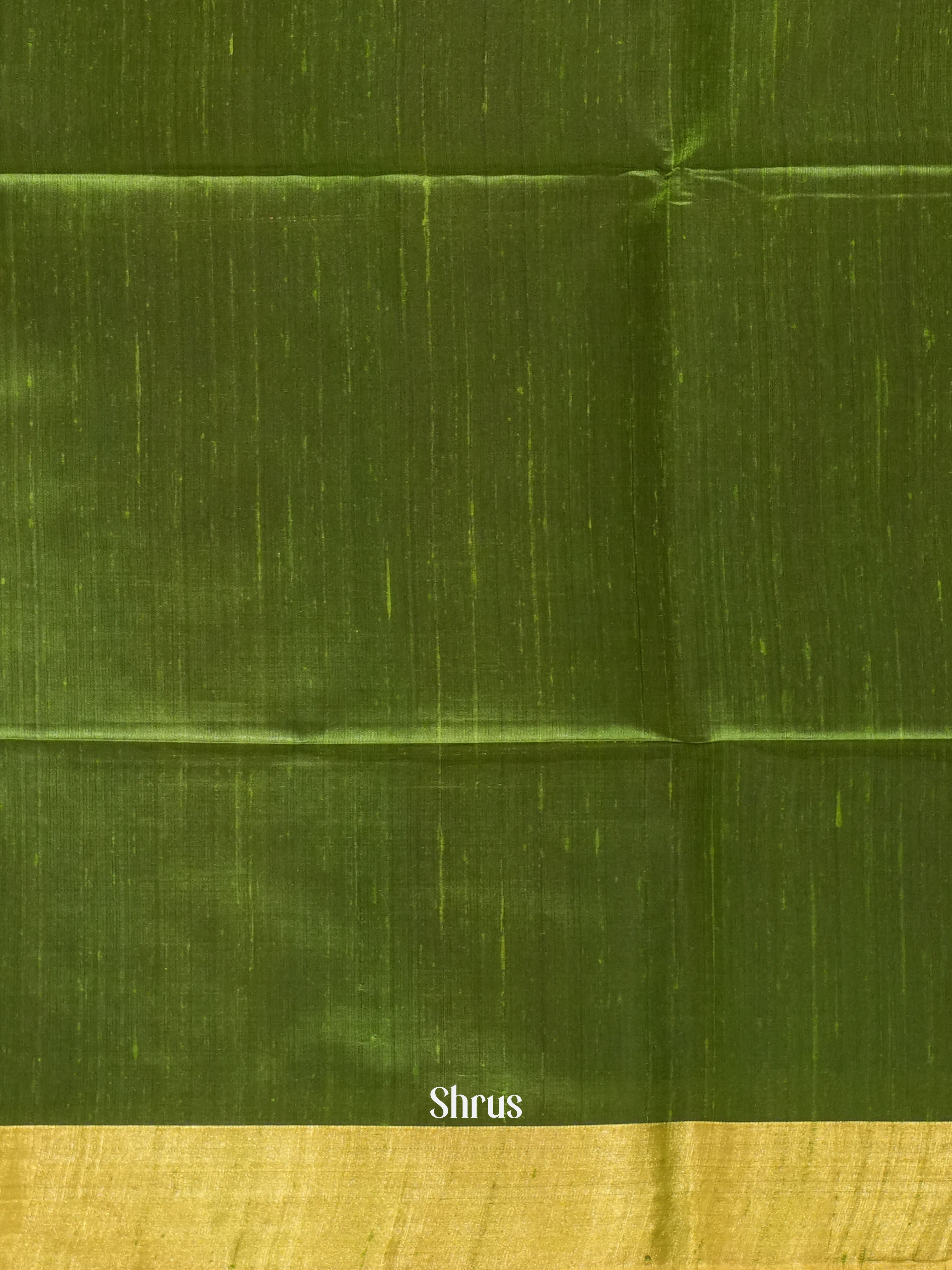 Red & Green - Raw silk saree - Shop on ShrusEternity.com