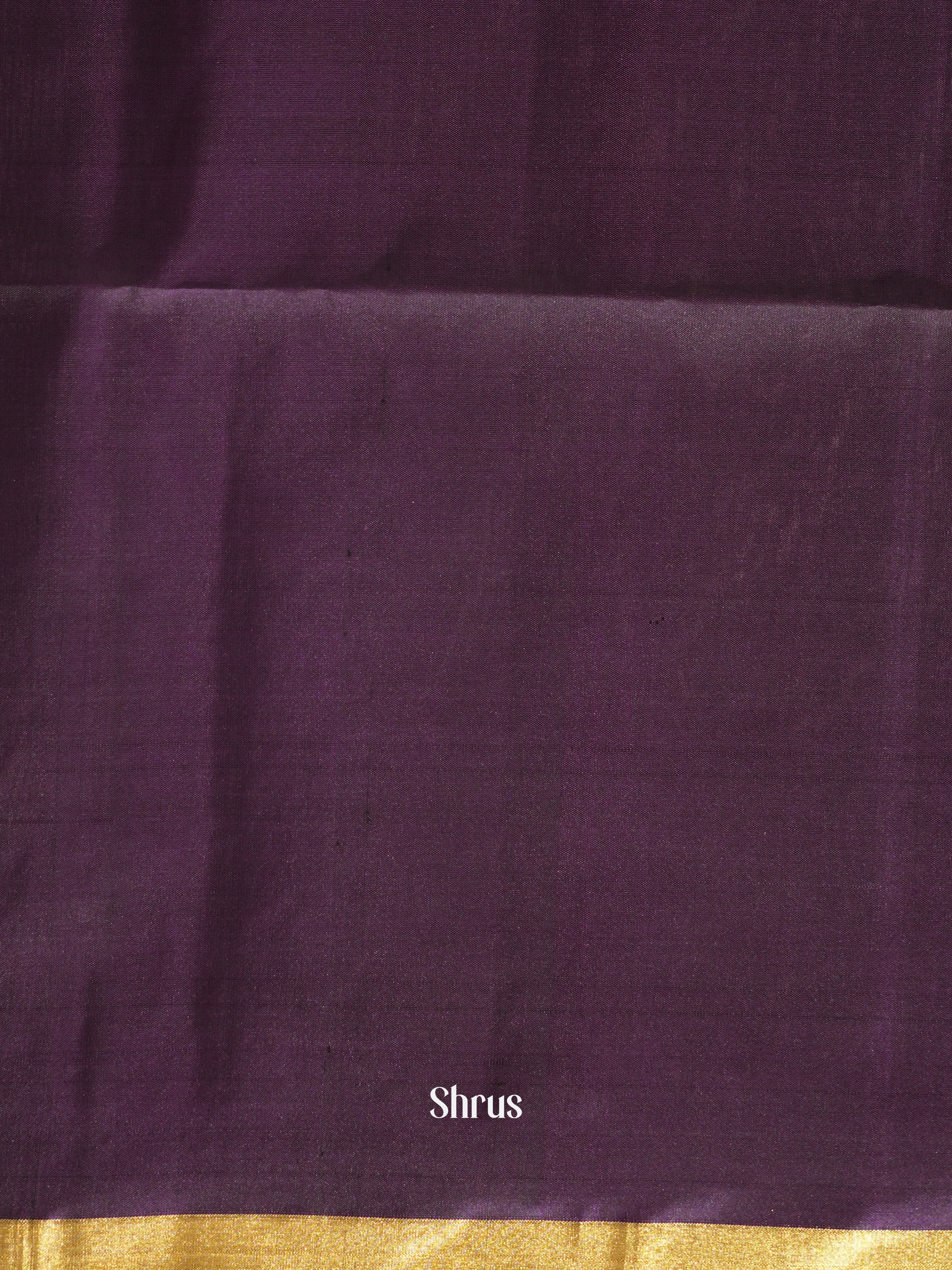 Grey & Violet - Soft Silk Saree