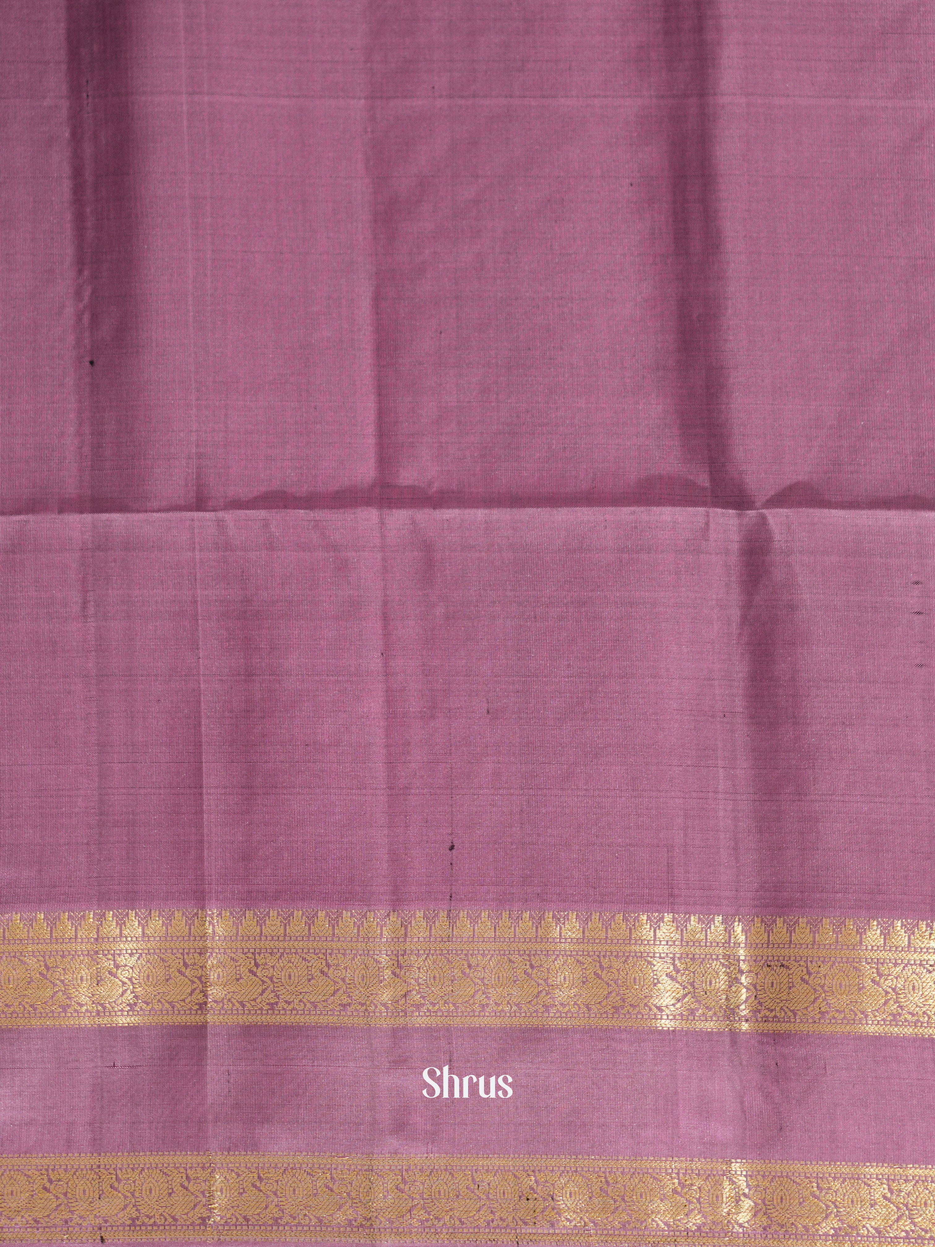 Violet & Purple - Soft Silk Saree