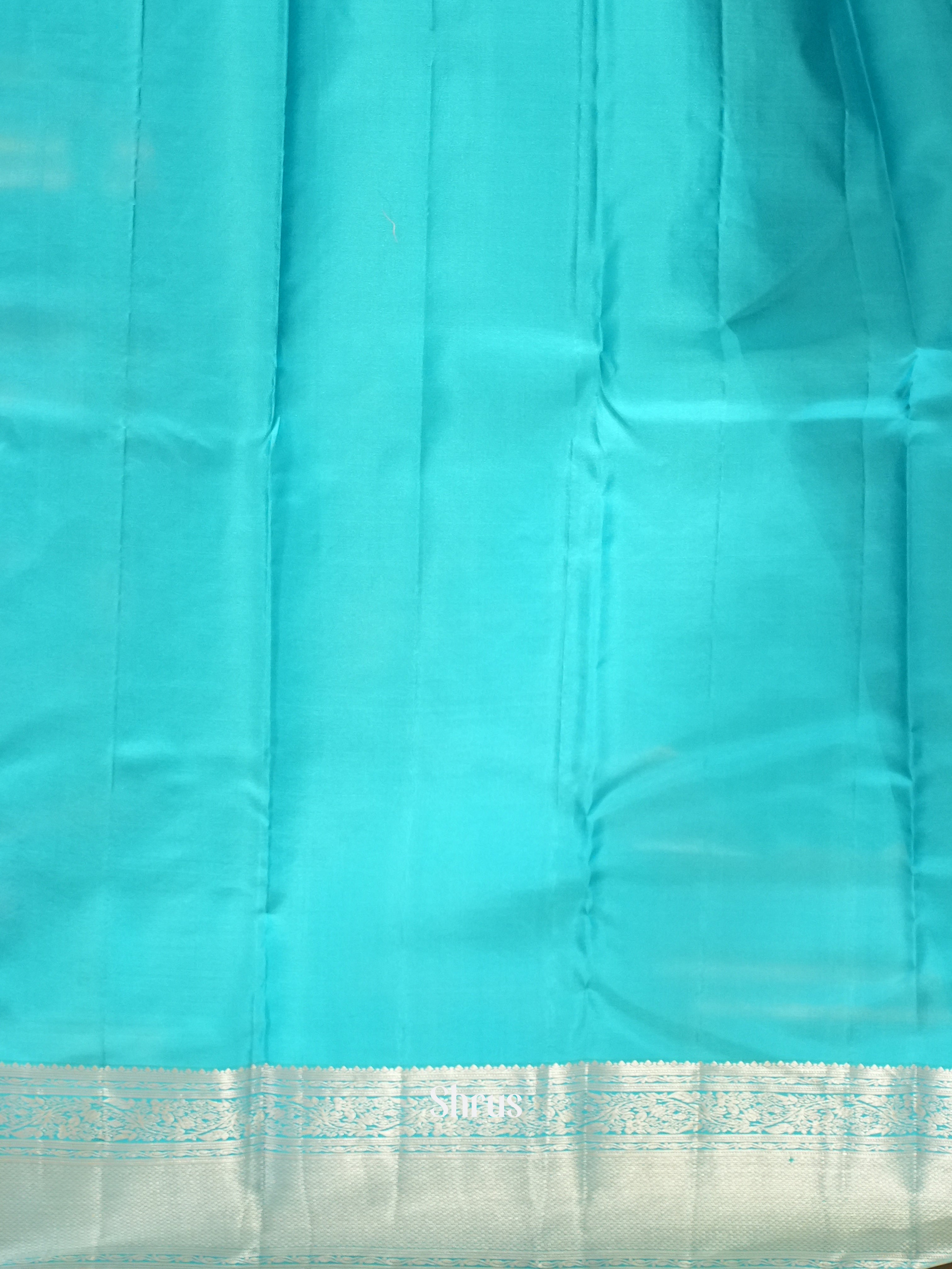 Teal Blue(Single Tone) -Kanchipuram silk saree