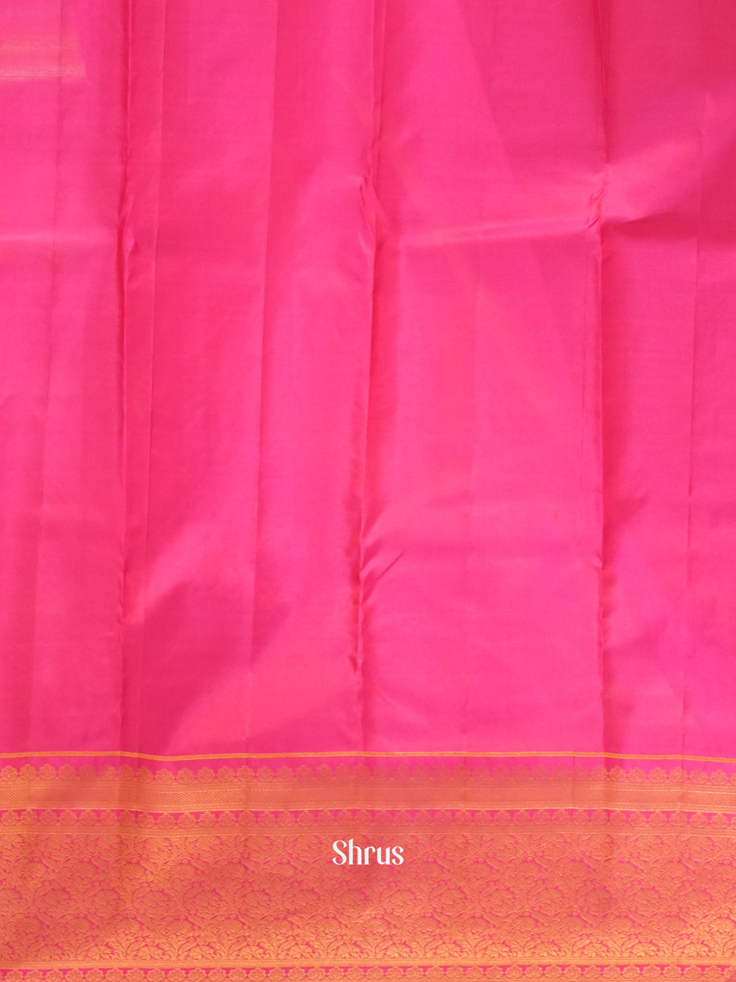 Orange & Pink -Kanchipuram silk saree