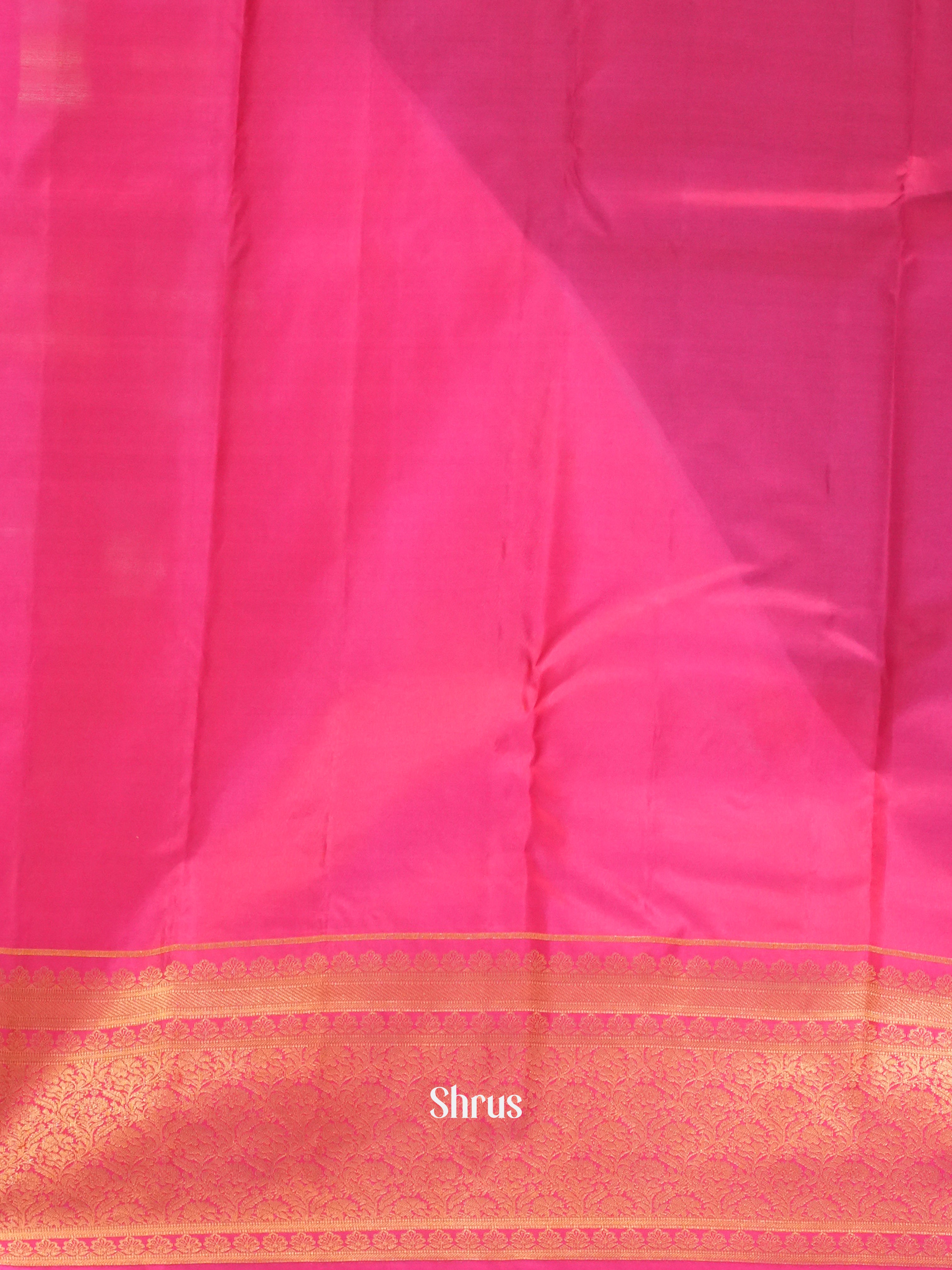 Teal & Pink -Kanchipuram silk saree