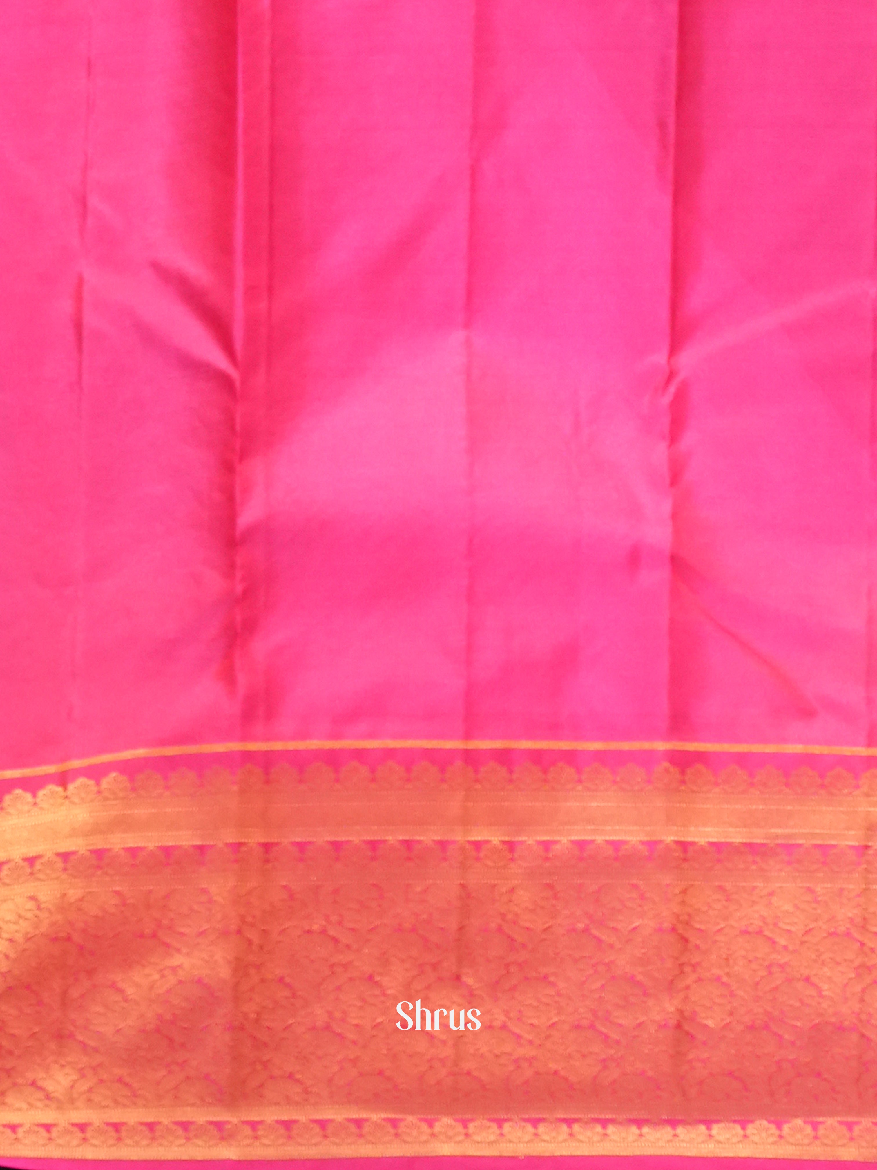 Blue & Pink -Kanchipuram silk saree