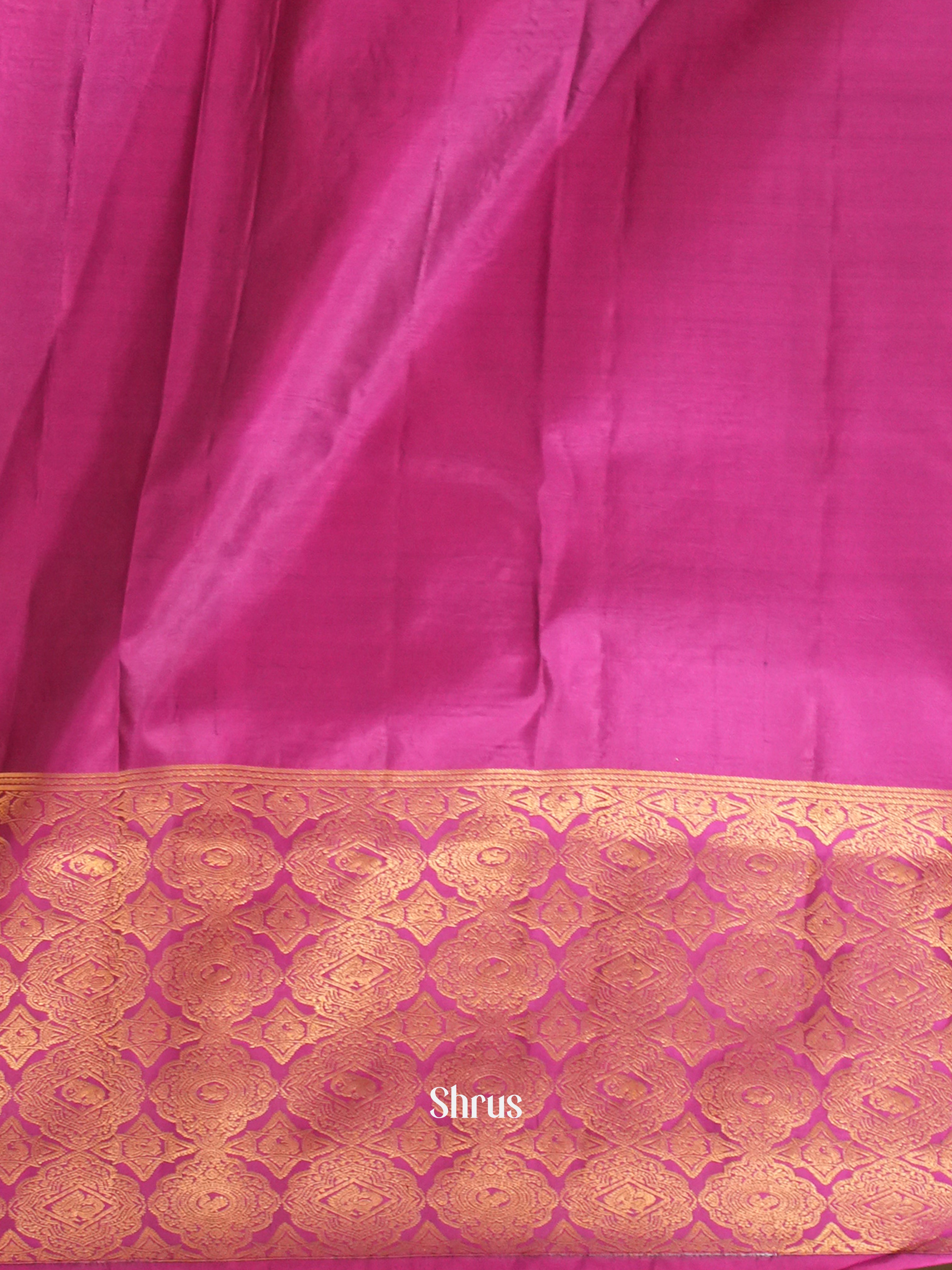 Purple & Majenta -Kanchipuram silk saree