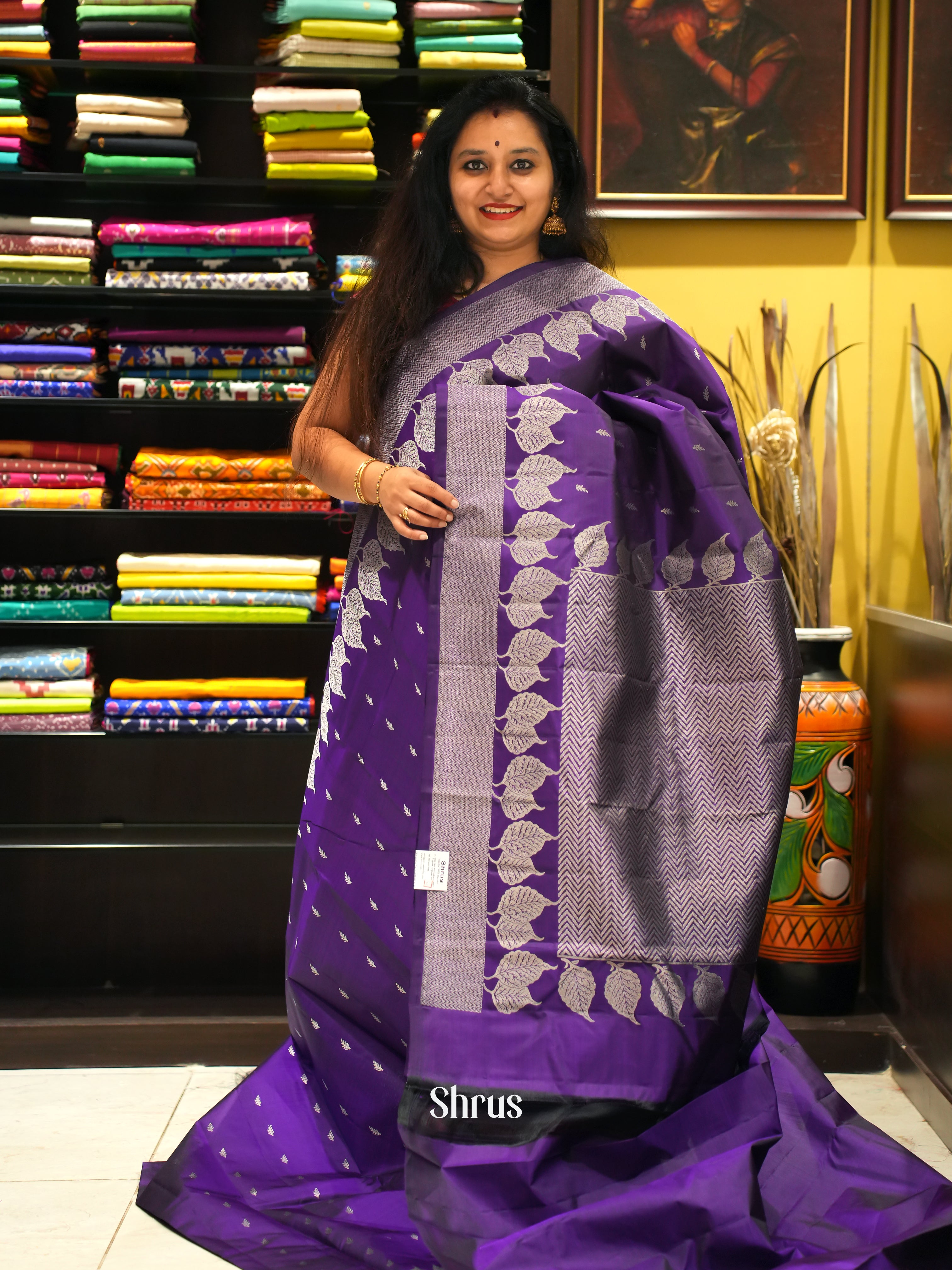 Violet(Single Tone) -Kanchipuram silk saree