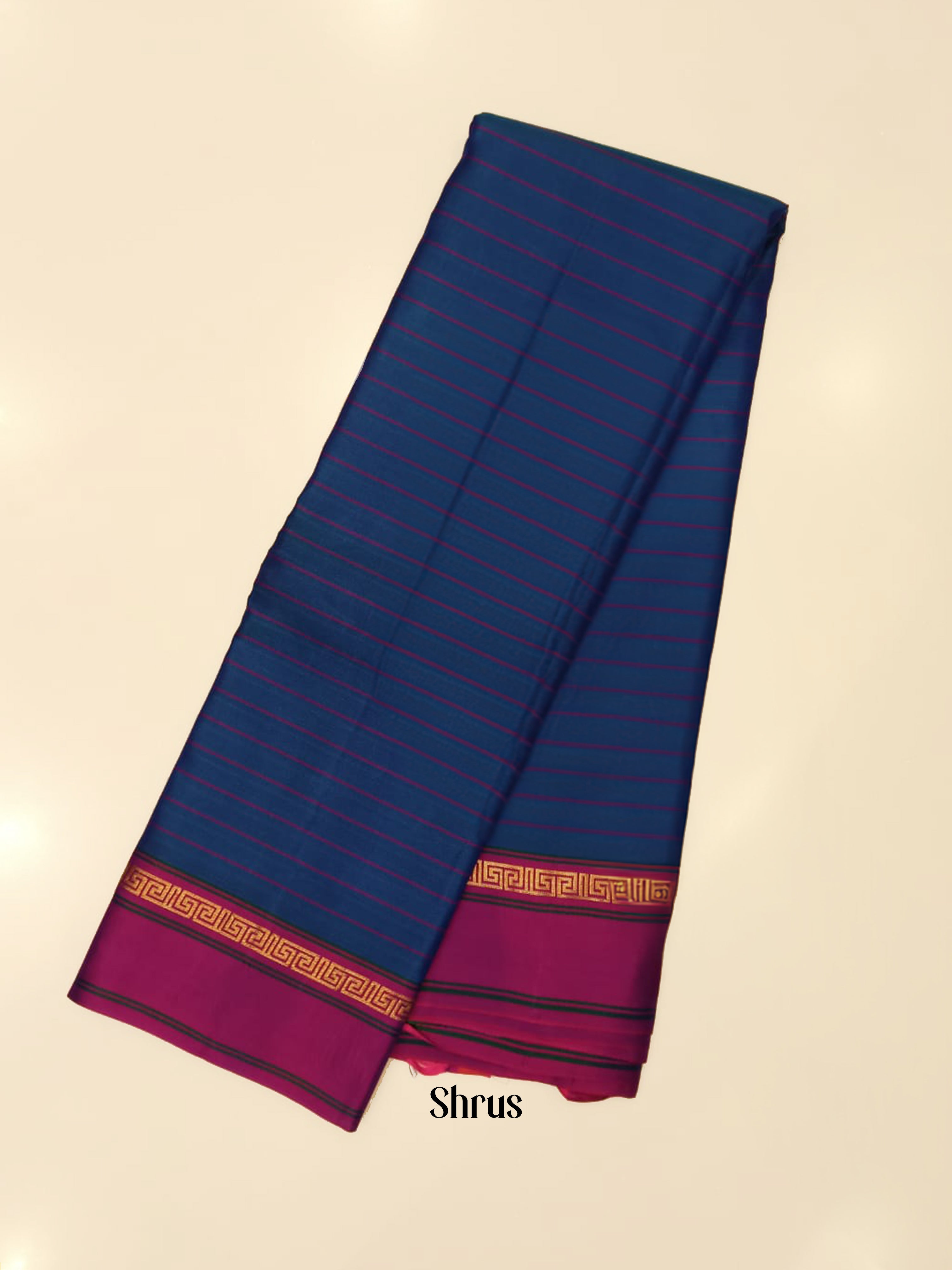 Blue & Purple - Kanchipuram silk Saree