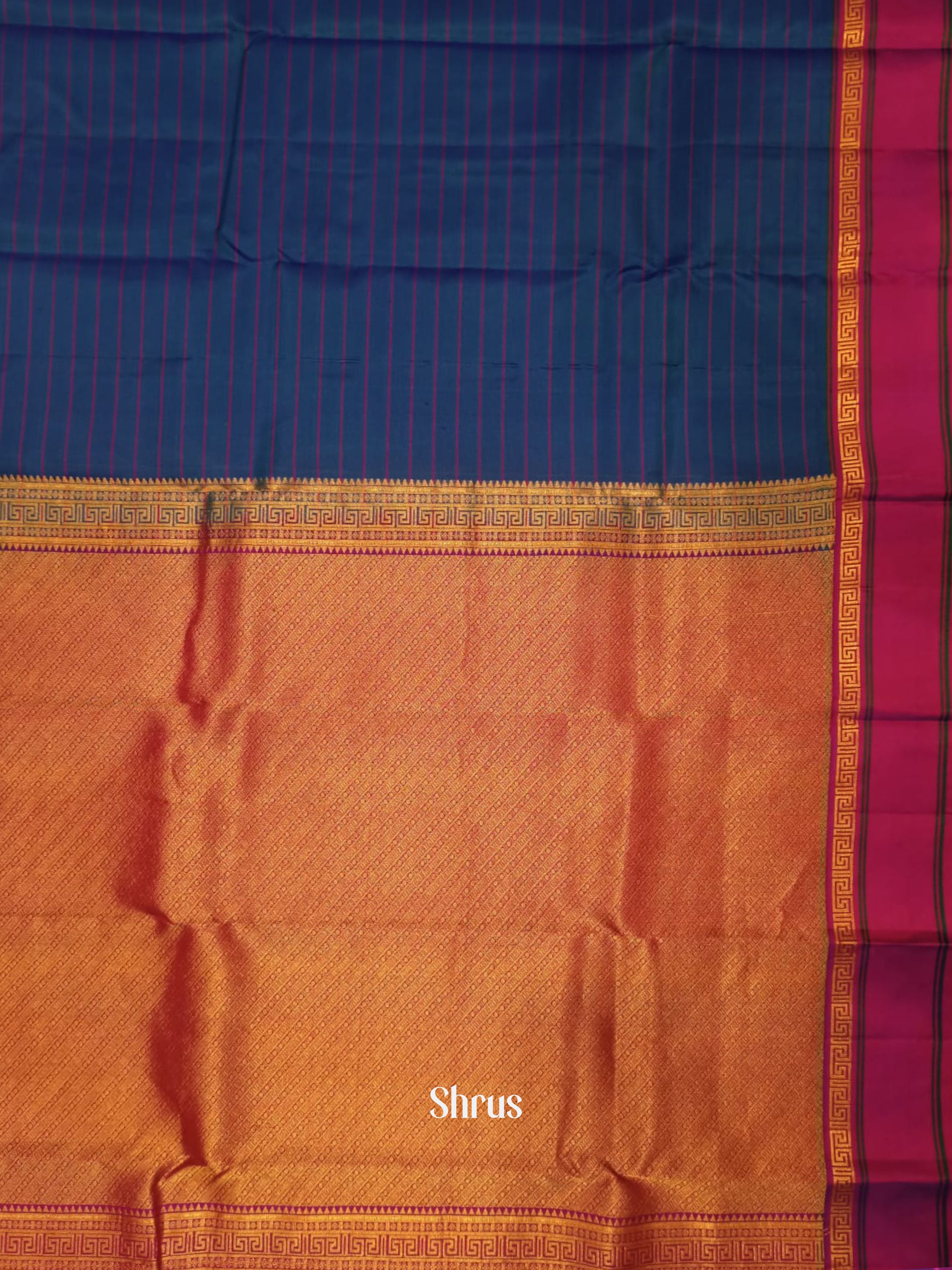 Blue & Purple - Kanchipuram silk Saree