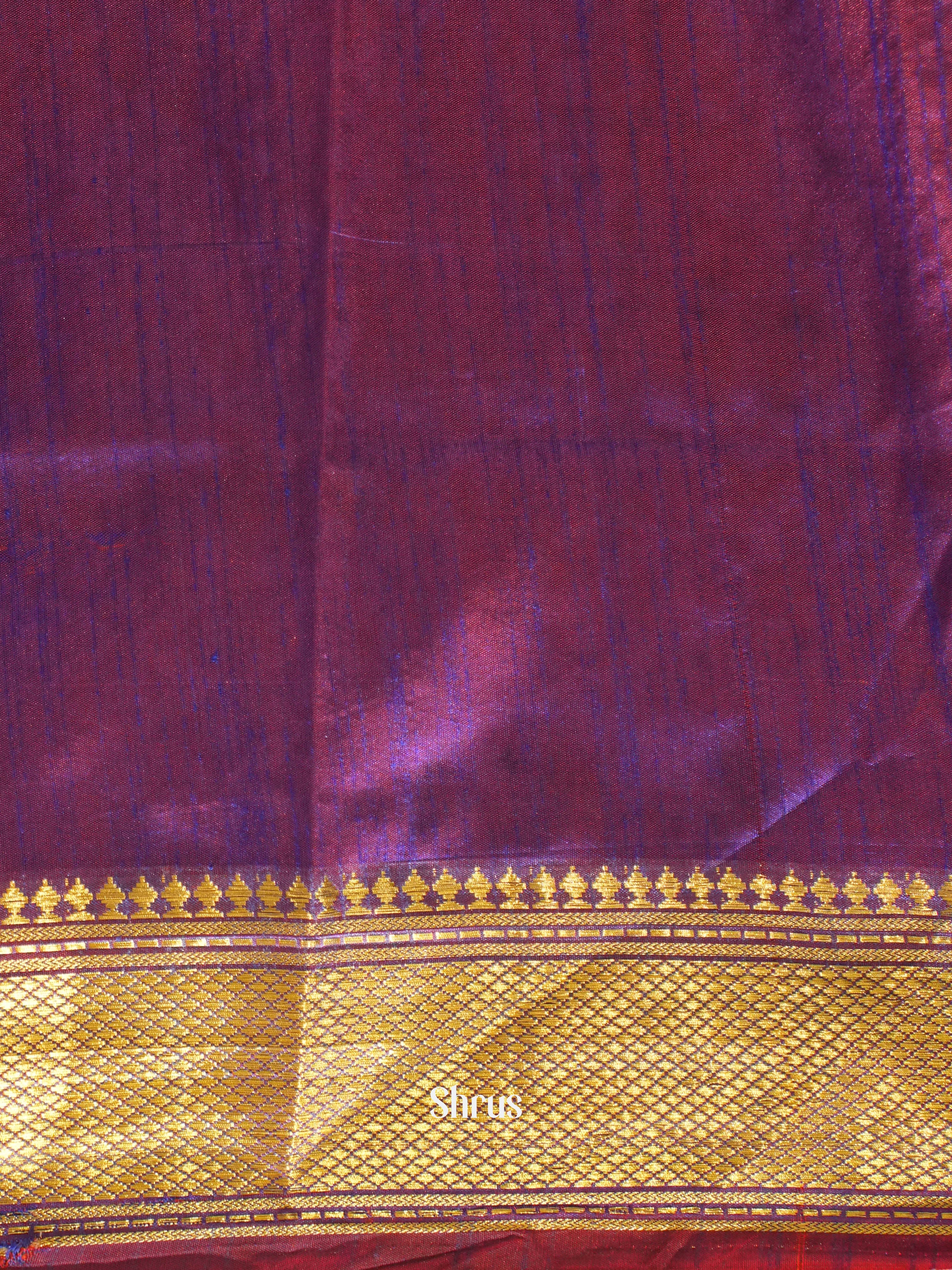 Maroon & Purple - Semi Patola Saree