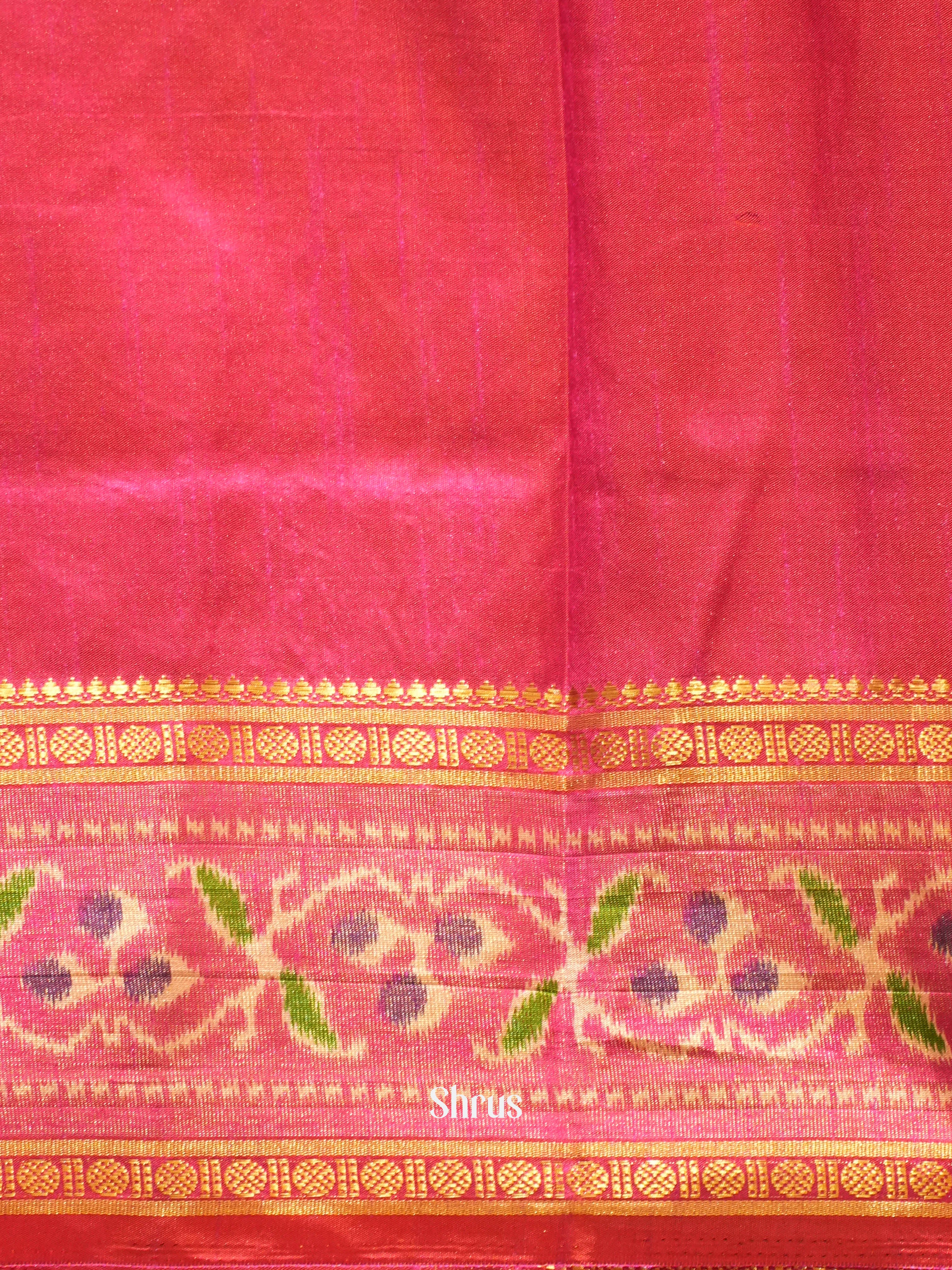 Purple & Pink - Semi Patola Saree