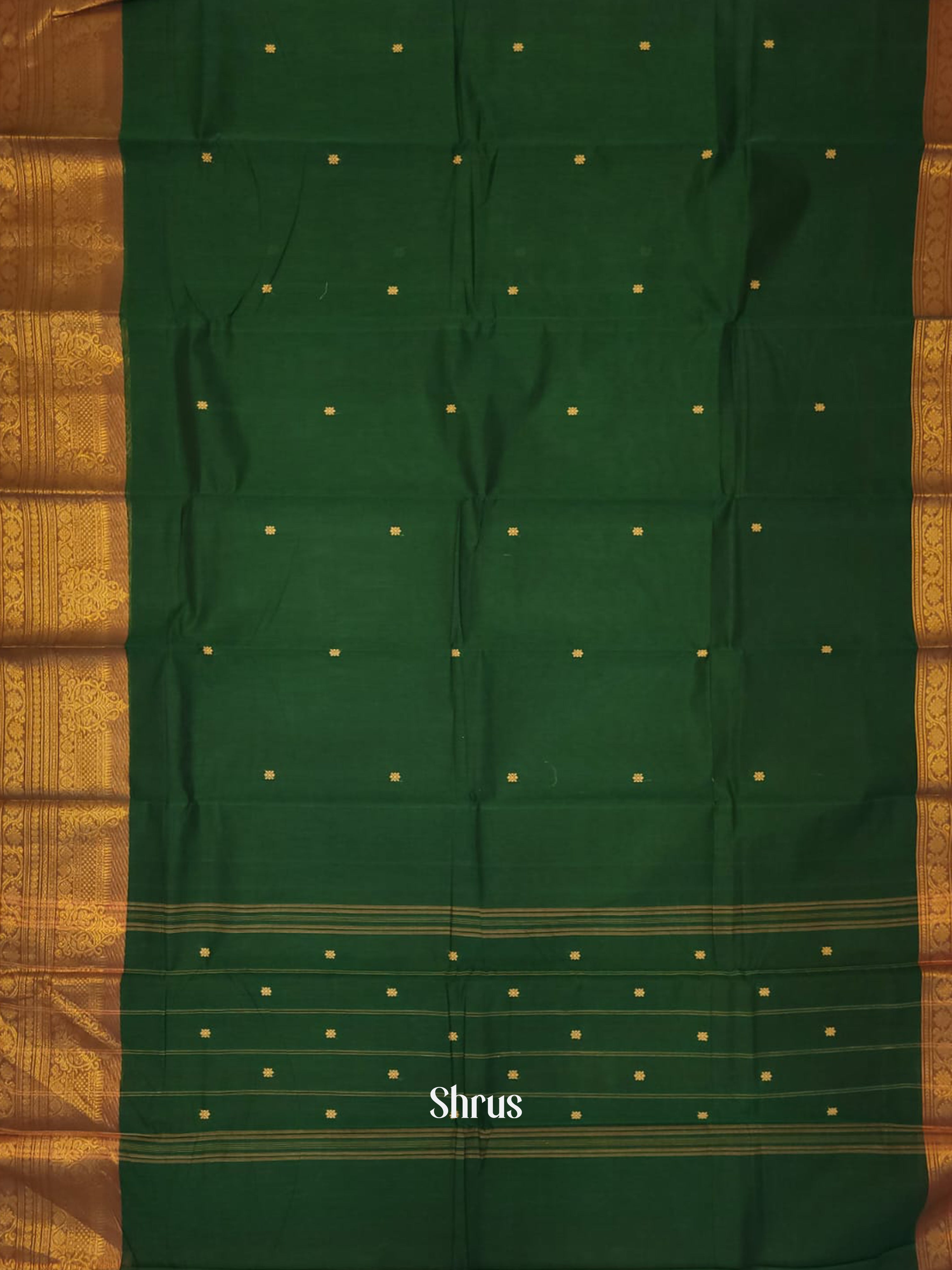 Green & Red - Chettinad Cotton Saree