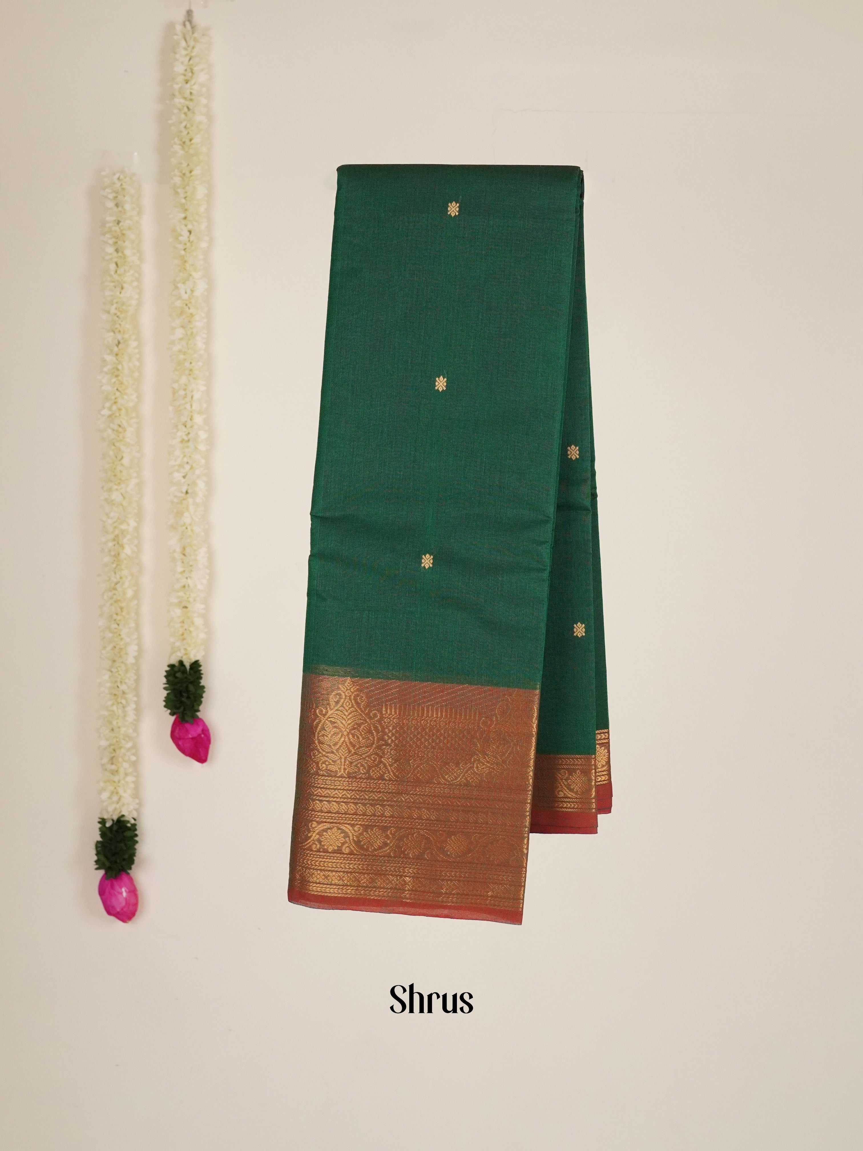 Green & Red - Chettinad Cotton Saree