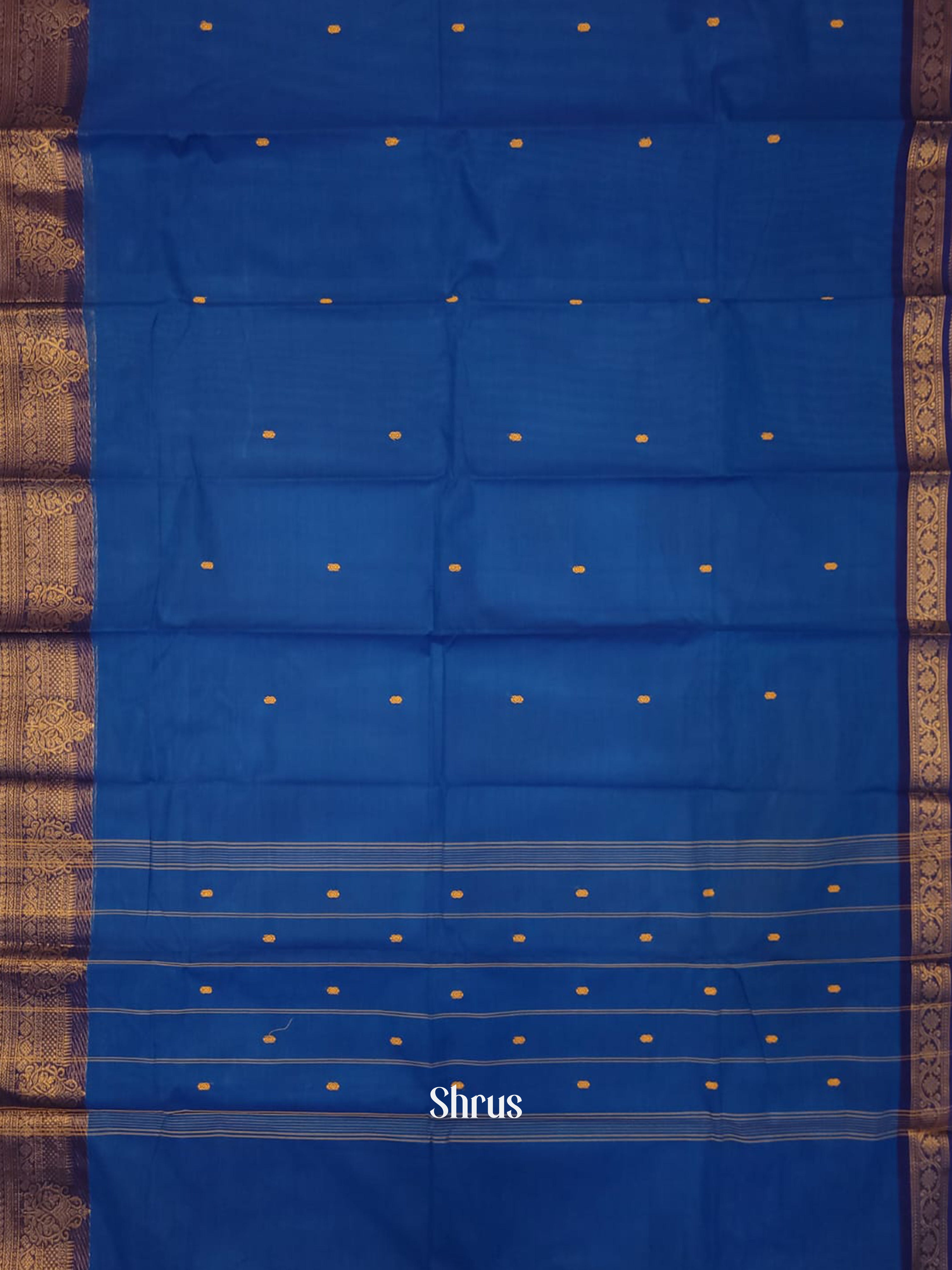 Blue  - Chettinad Cotton Saree