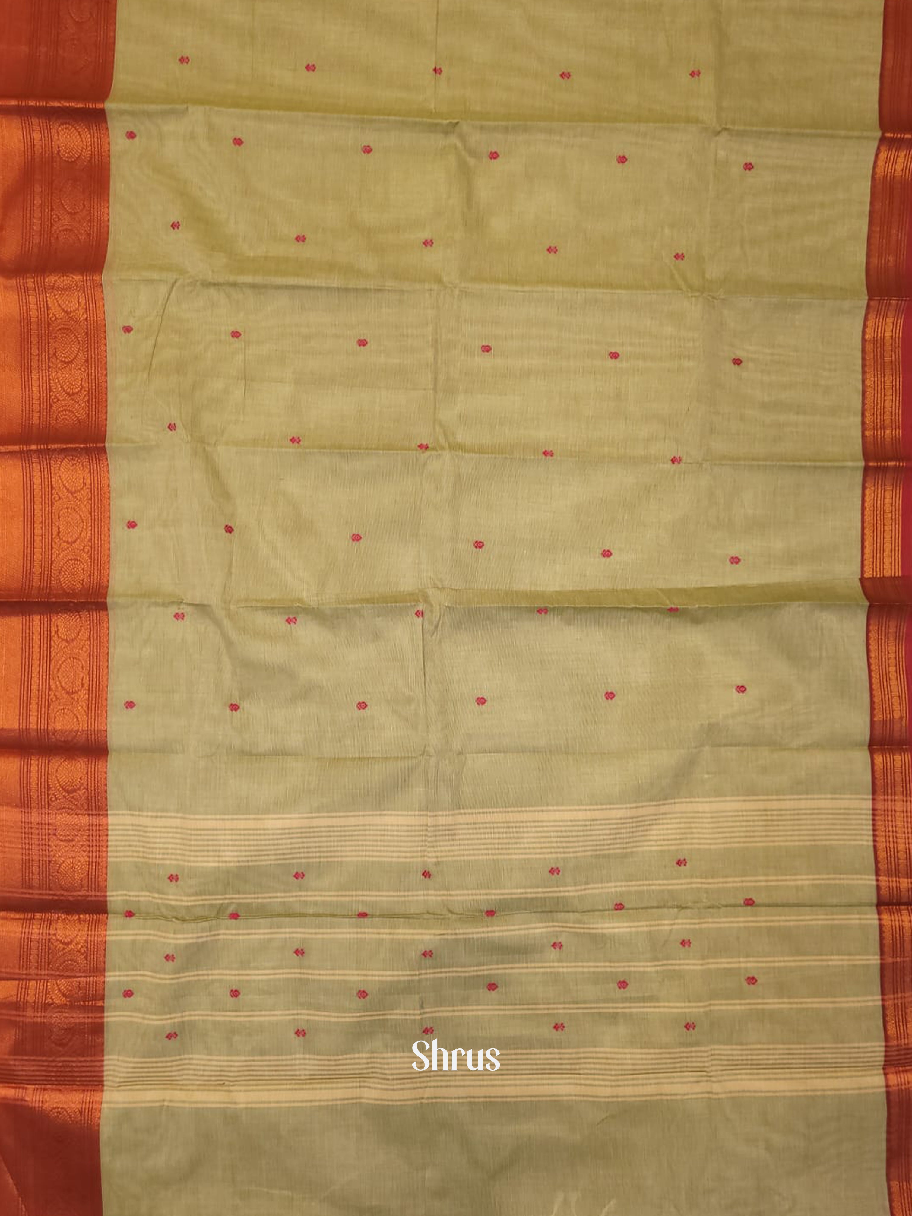 Grey & Pink -  Chettinad Cotton saree