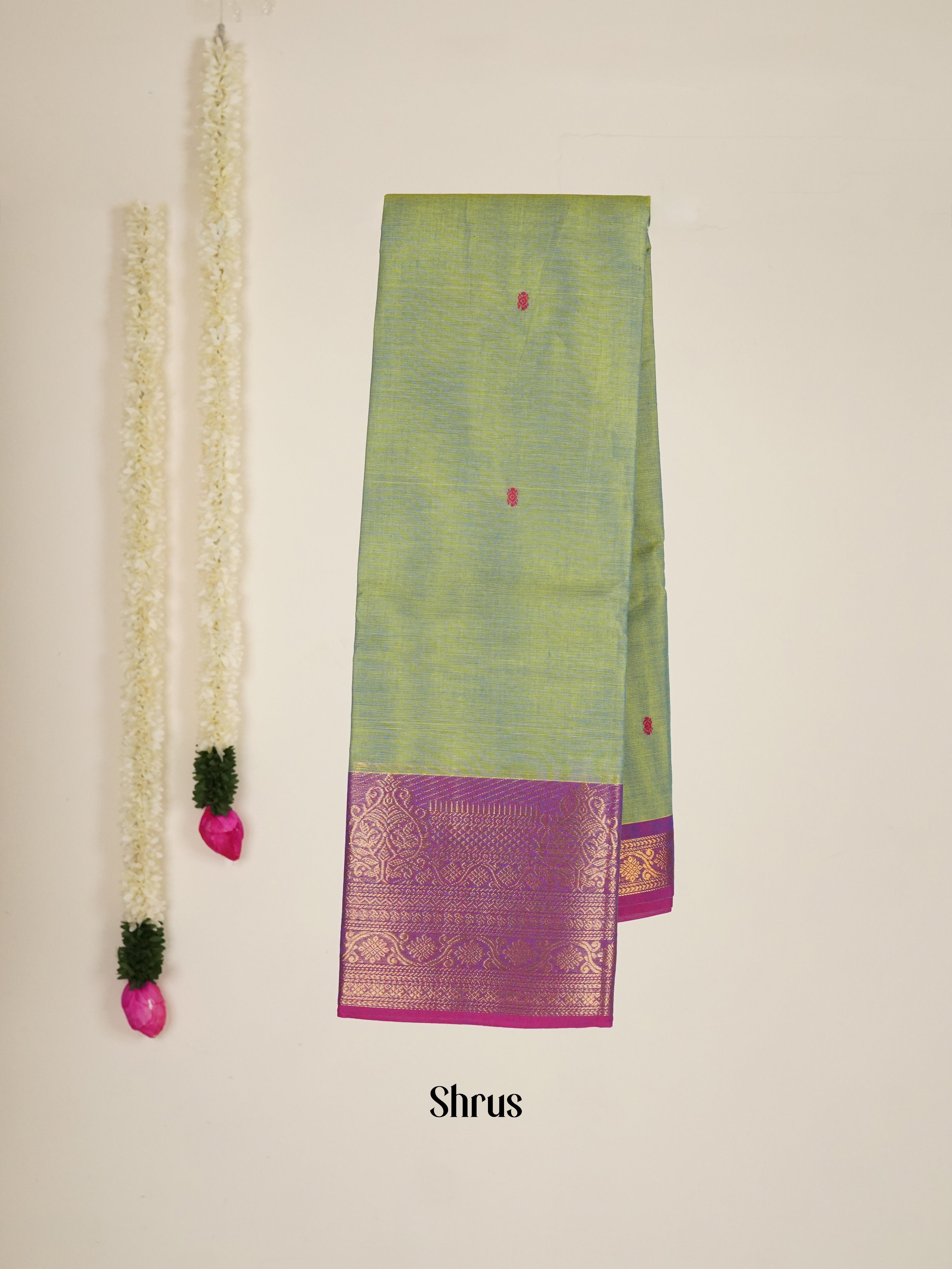 Green & Pink - Chettinad Cotton Saree