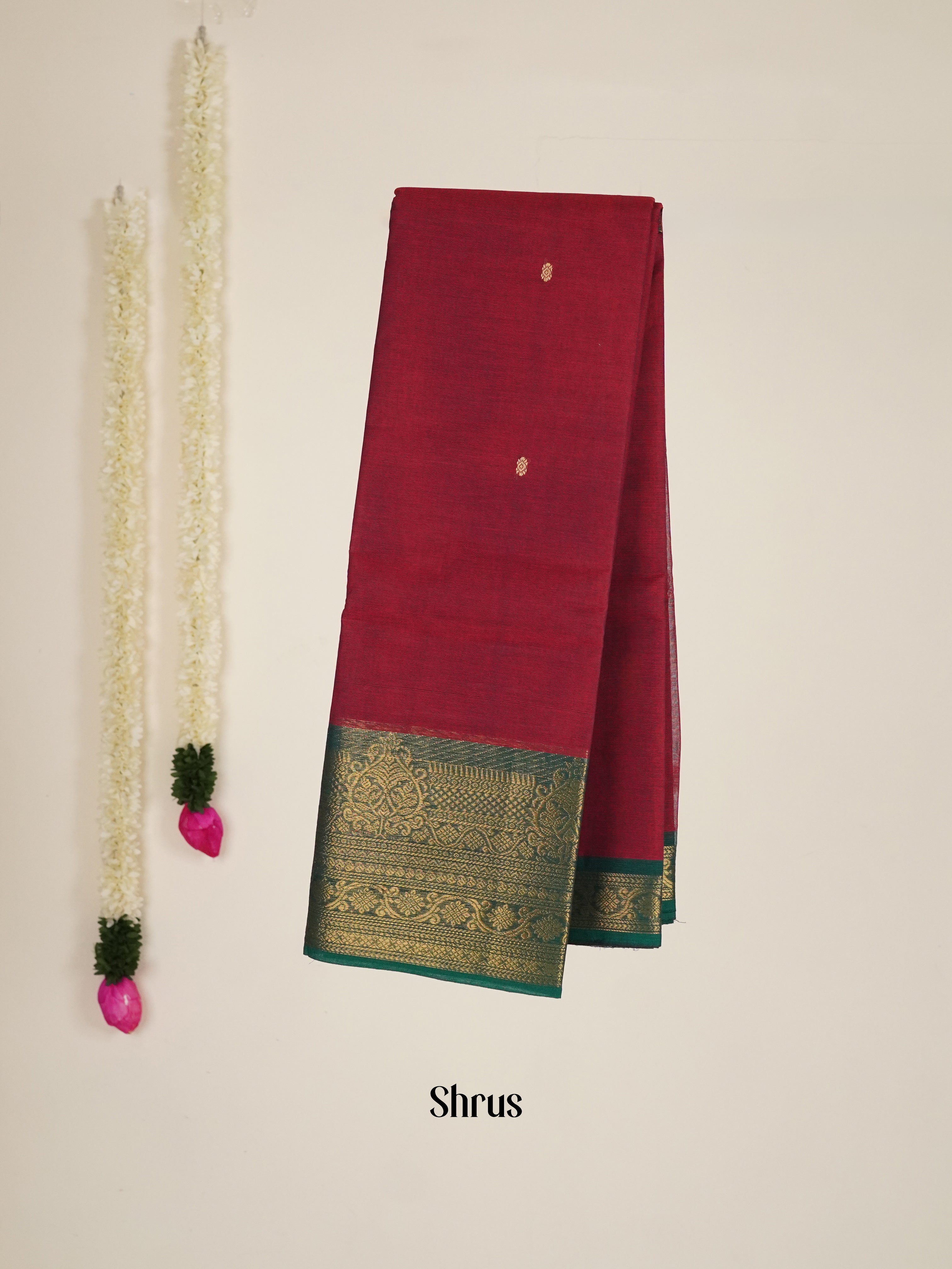 Red & Green - Chettinad Cotton Saree