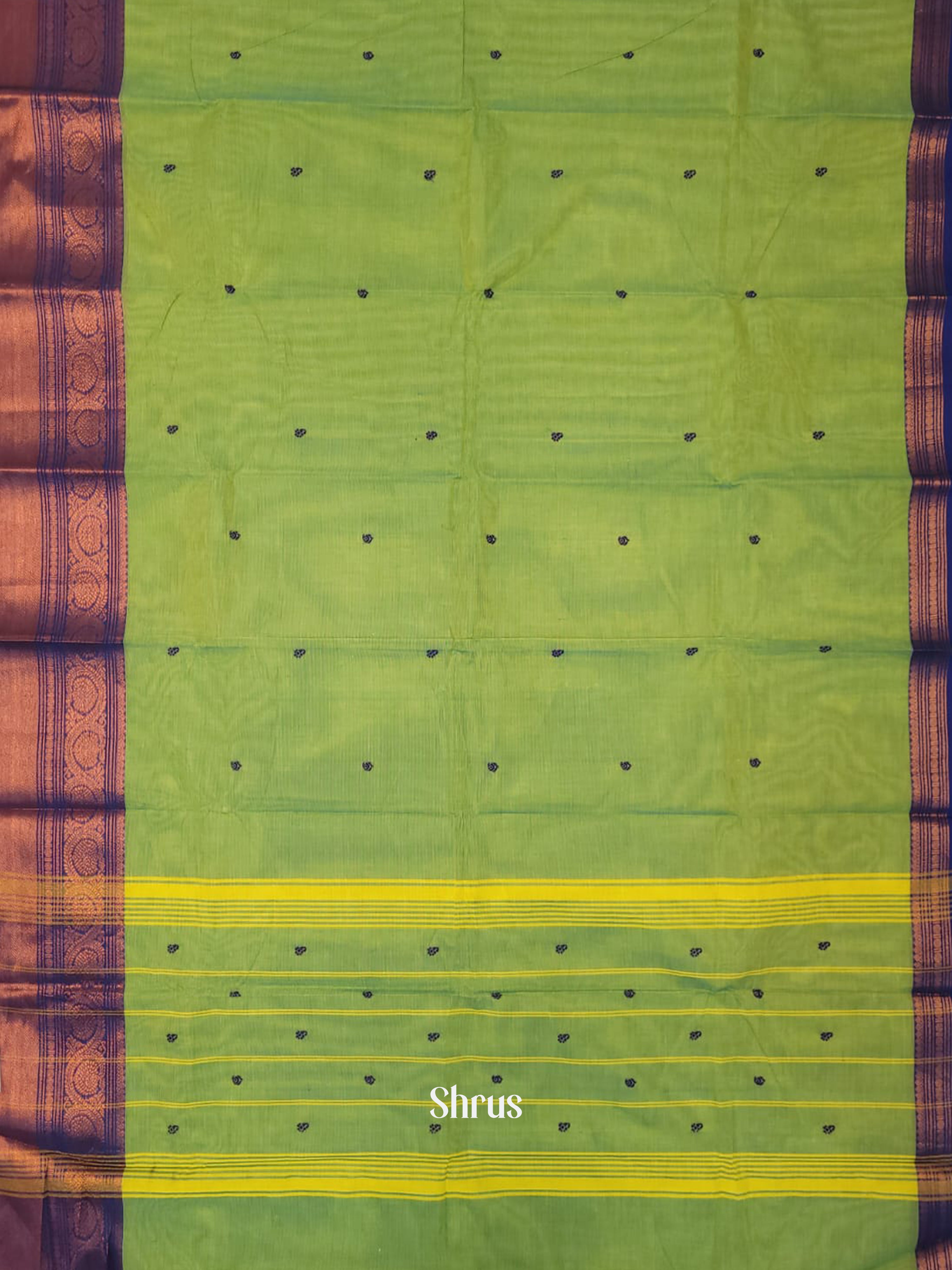 Green & Blue - Chettinad Cotton Saree