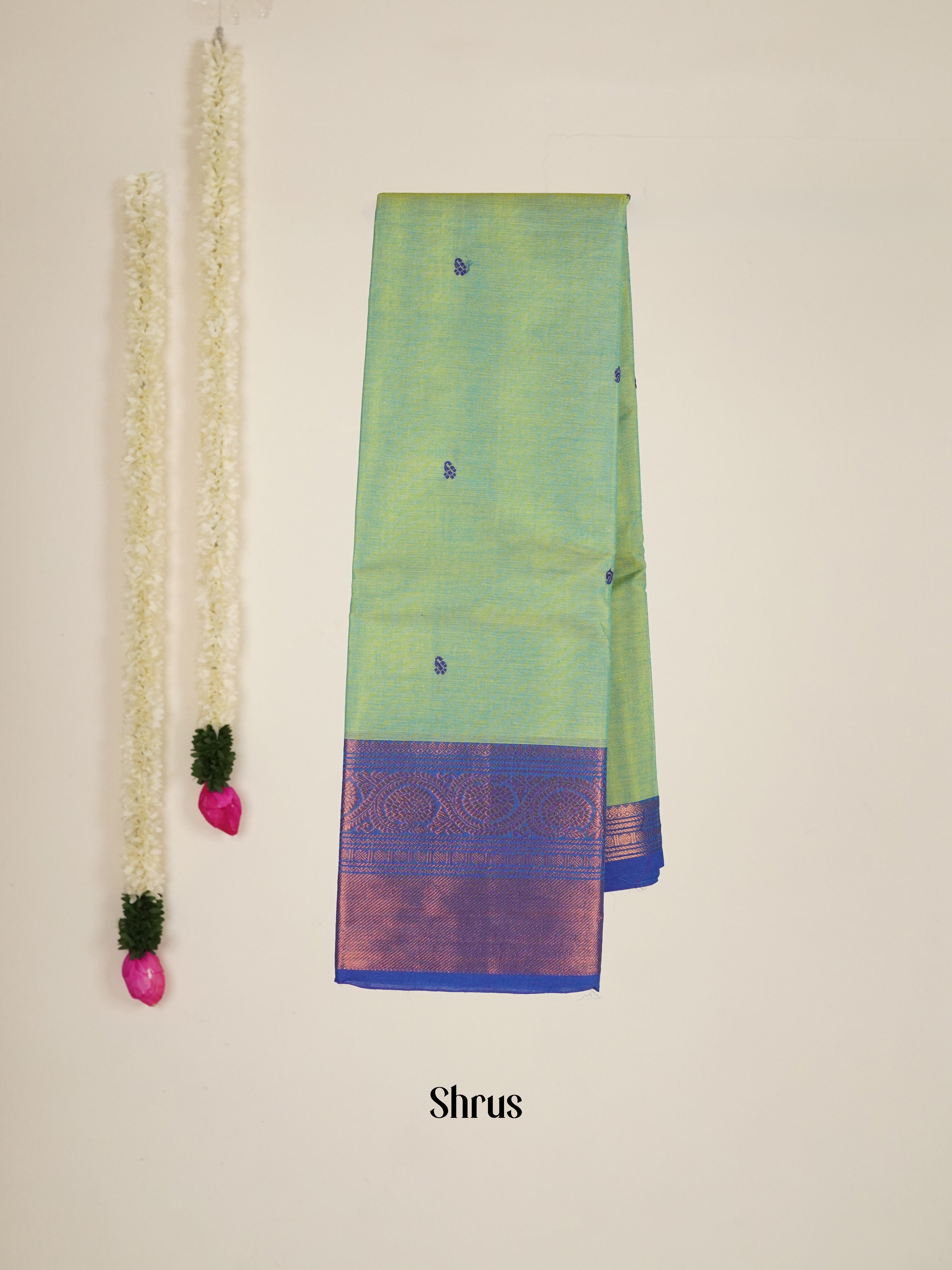 Green & Blue - Chettinad Cotton Saree