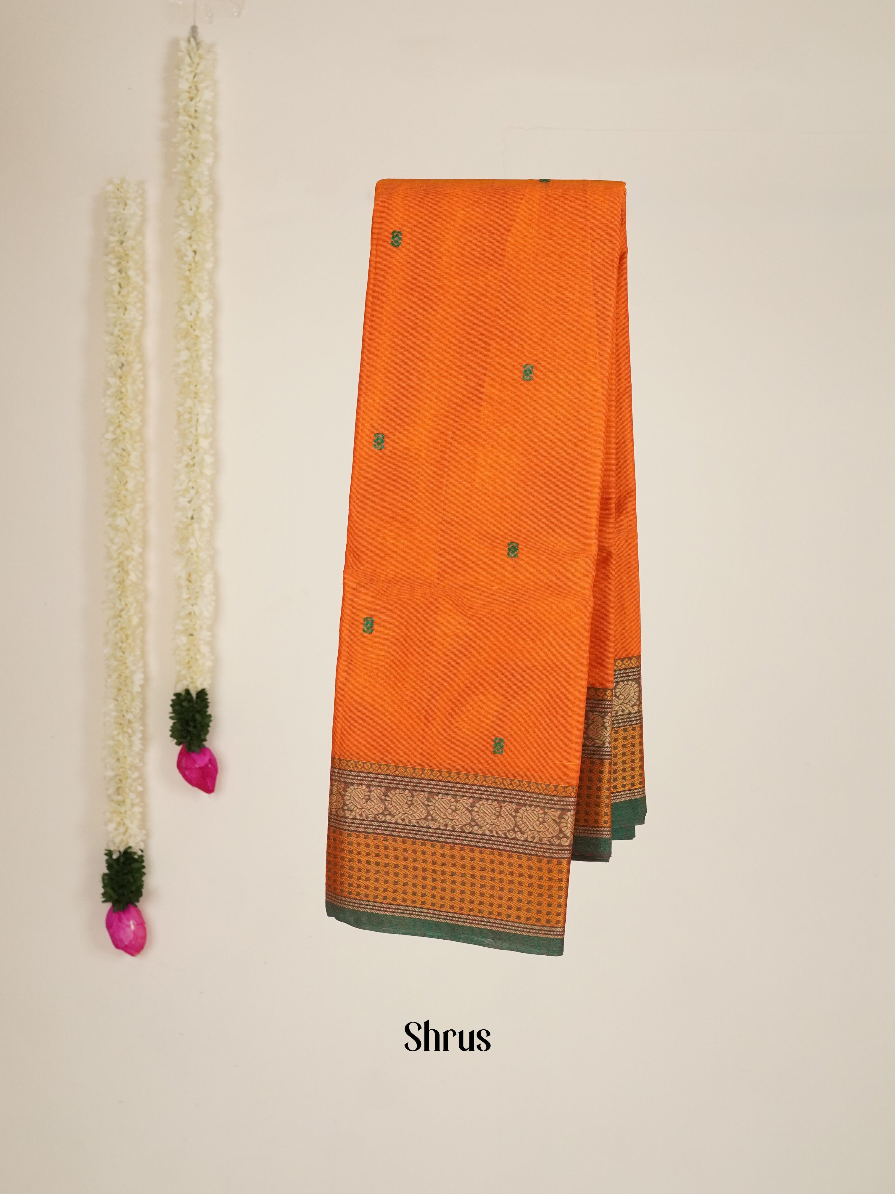 Mustard & Green - Chettinad Cotton Saree