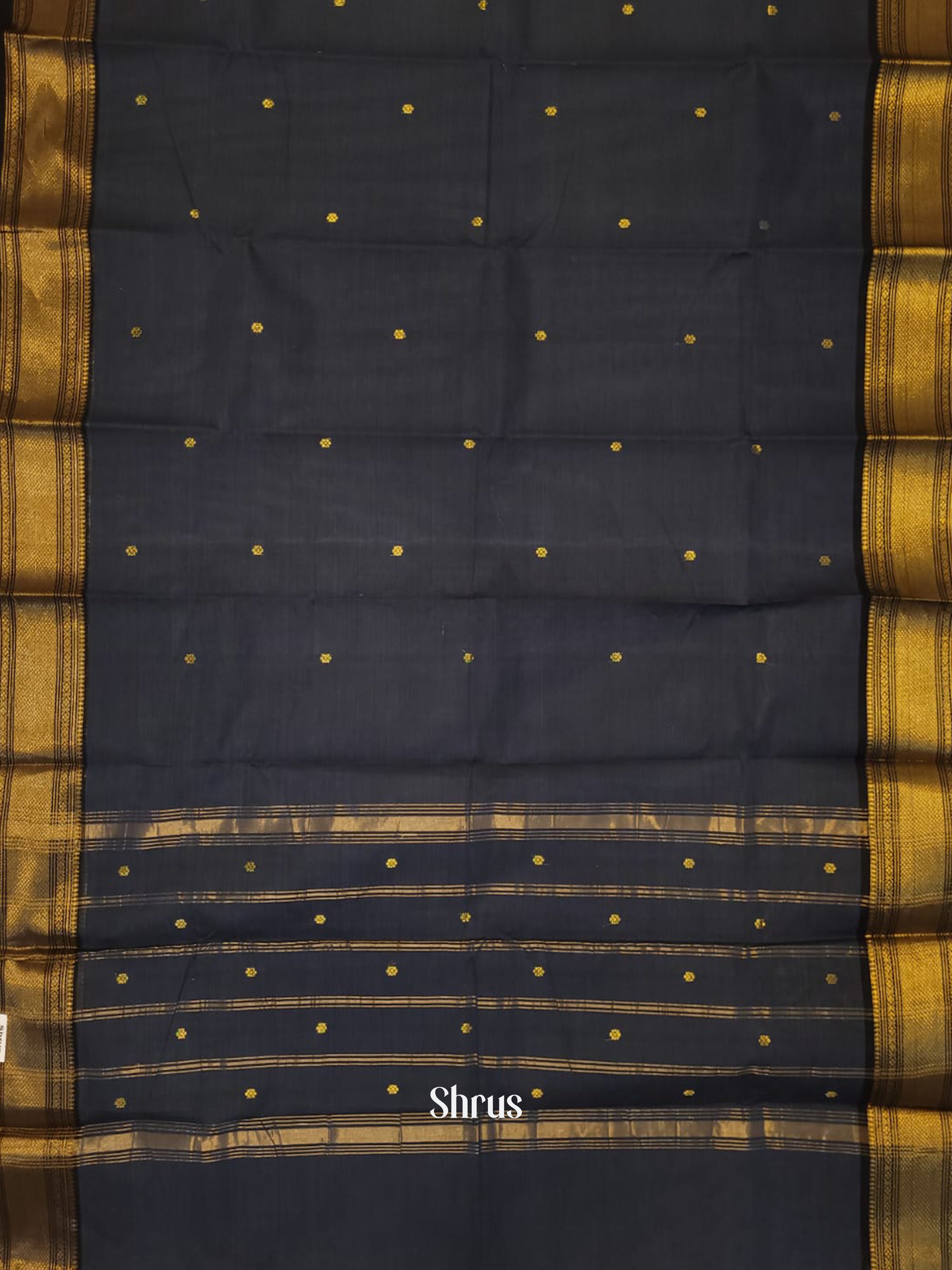 Navy Blue(Single Tone)- Chettinad Cotton Saree