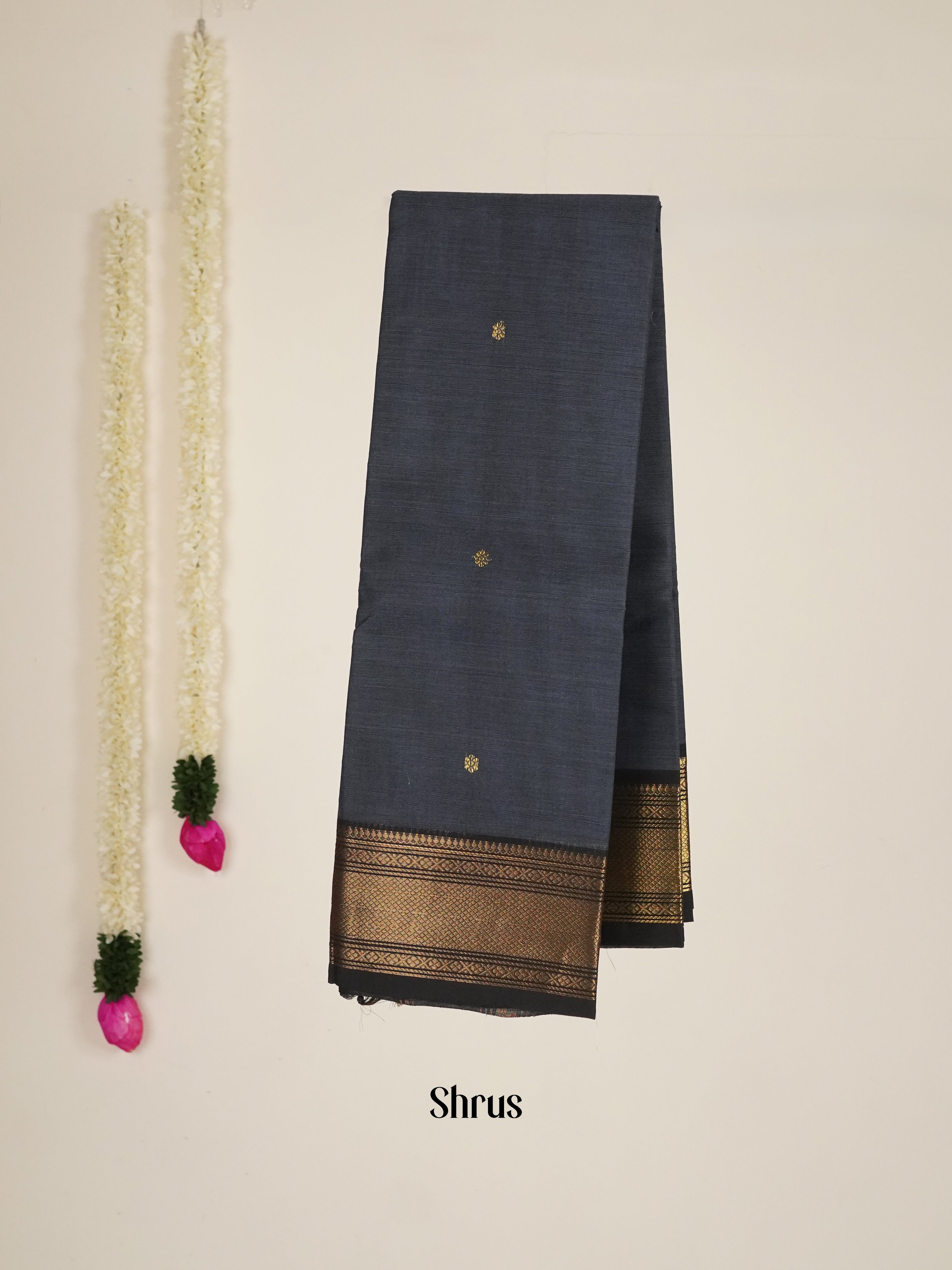 Navy Blue(Single Tone)- Chettinad Cotton Saree