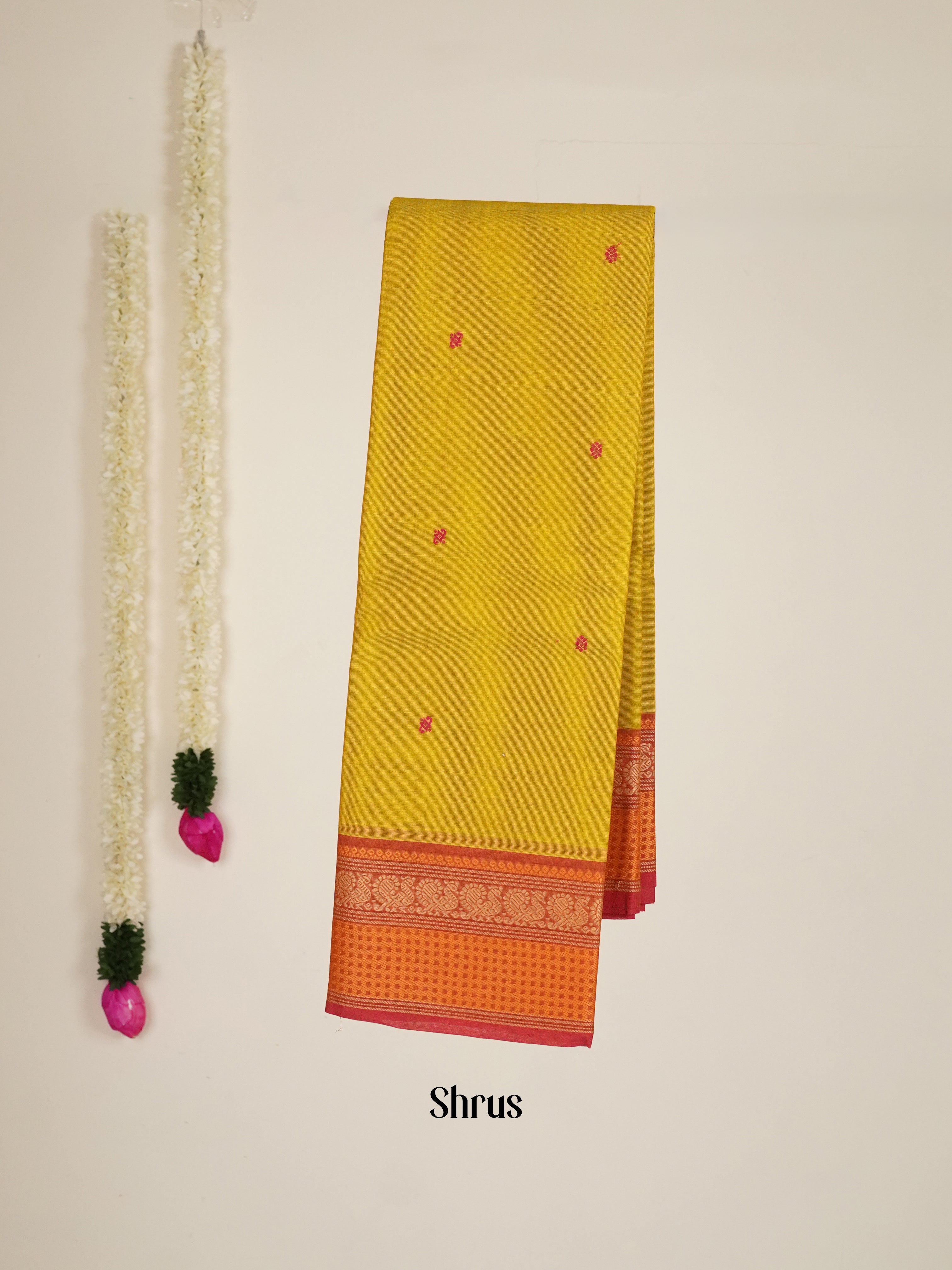 Mathulir Green & Brick - Chettinad Cotton Saree