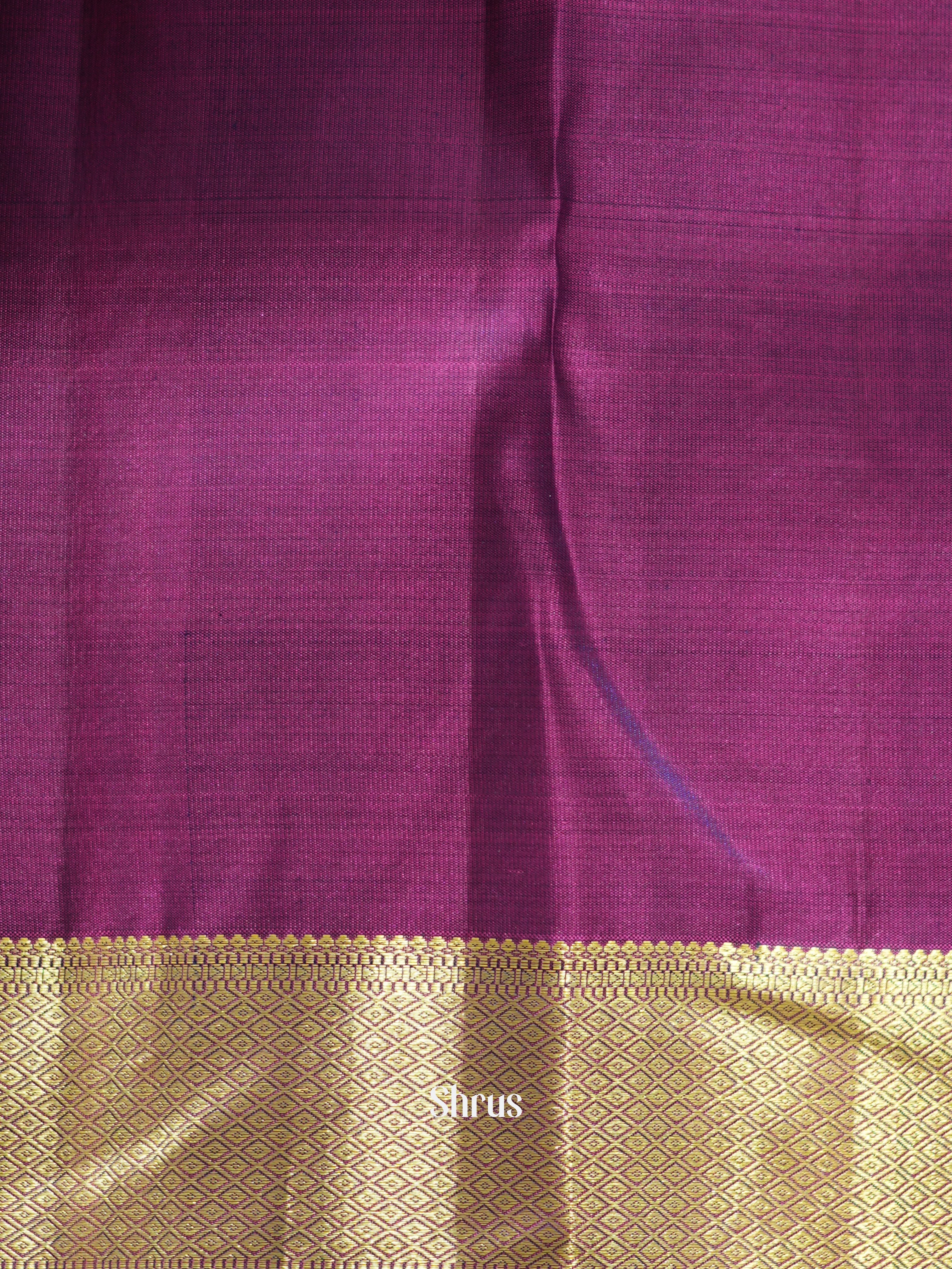 Blue & Purple - Kanchipuram silk saree