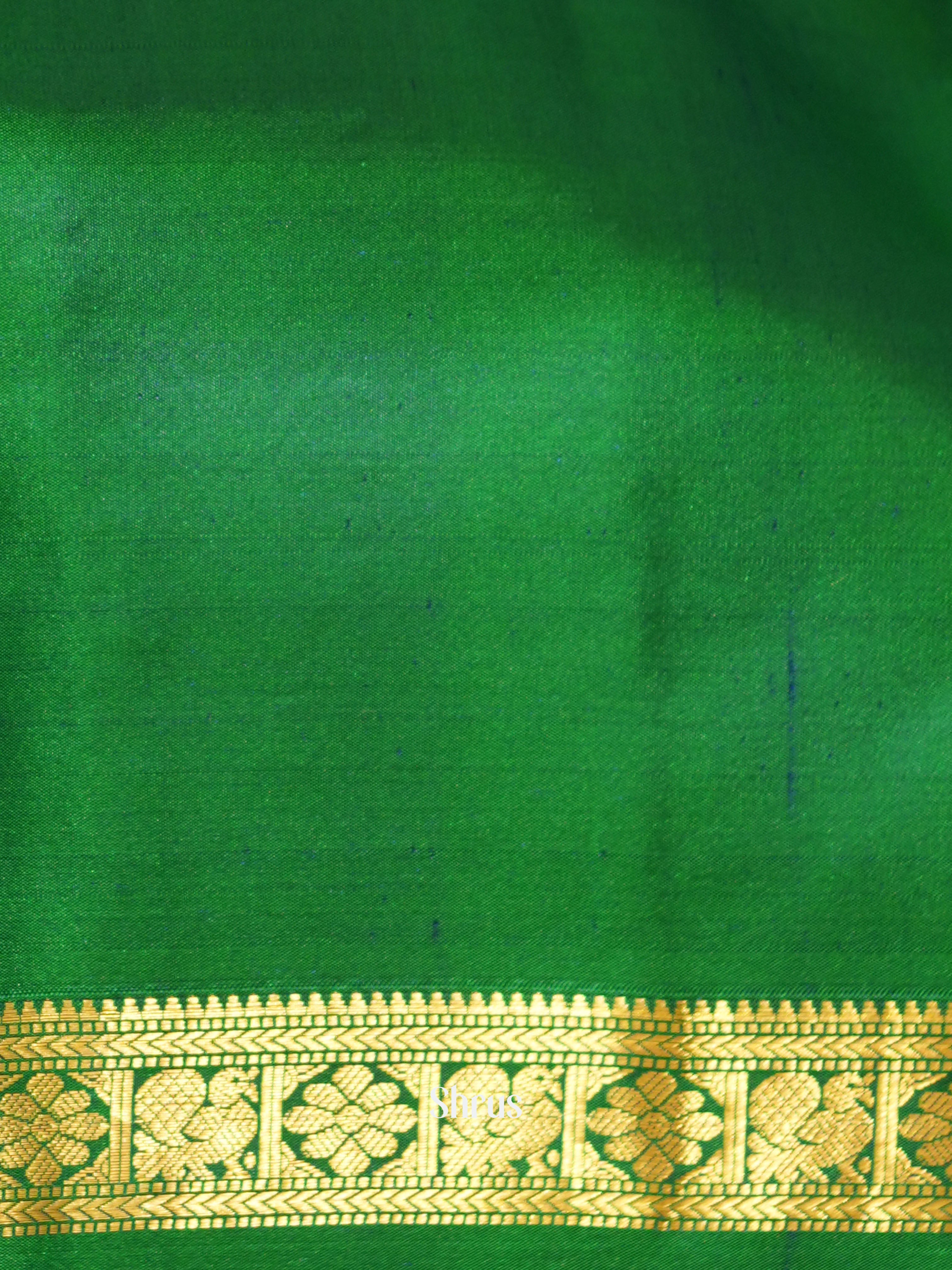 Blue & Green - Kanchipuram silk saree