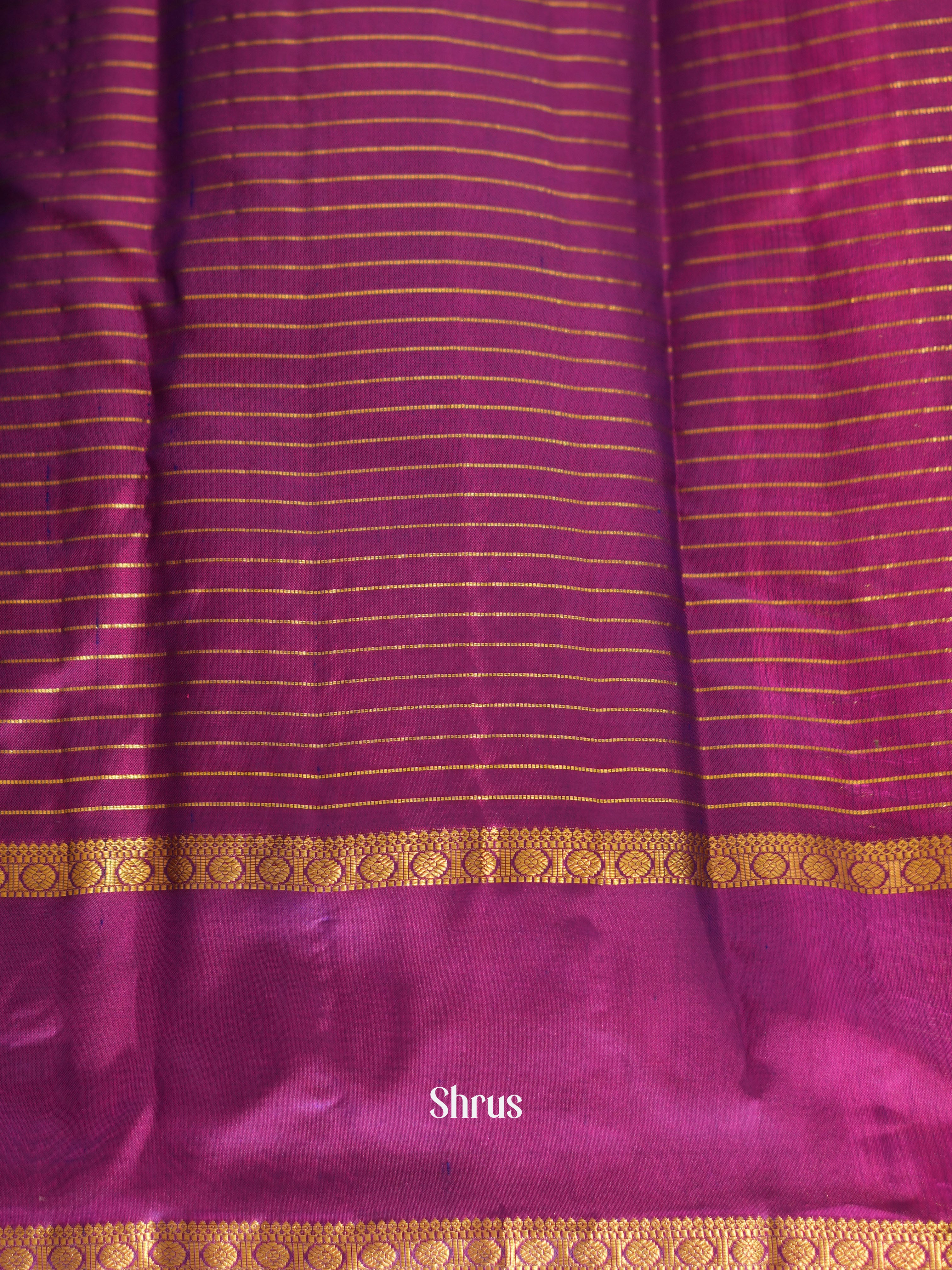 Green & Purple  - Kanchipuram silk saree