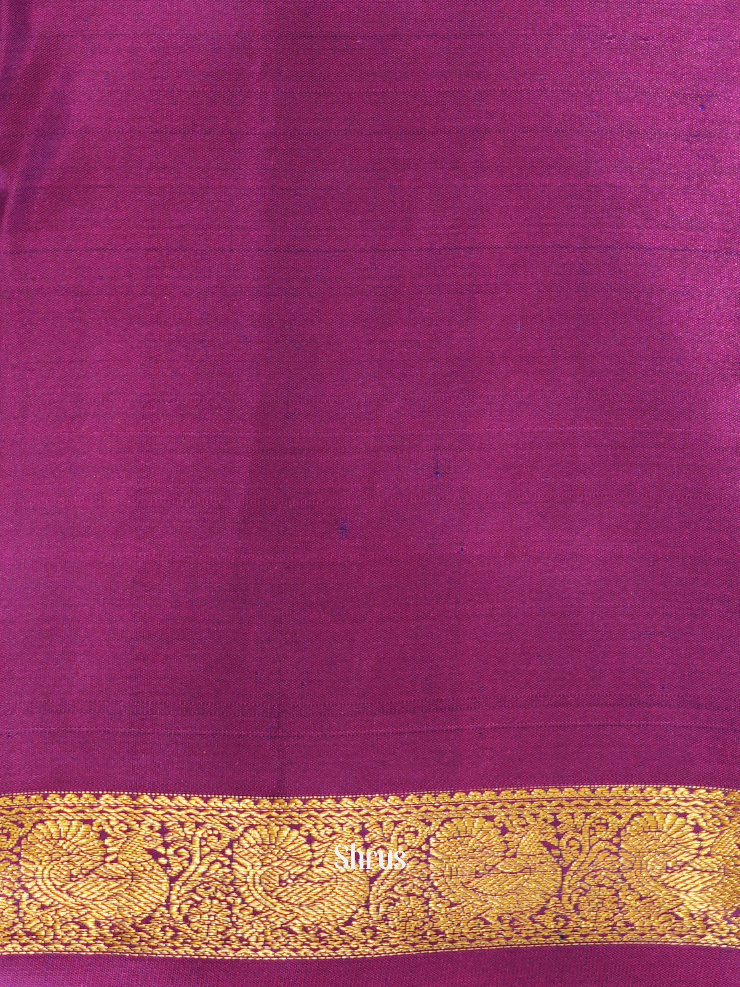 Blue & Purple - Kanchipuram silk saree