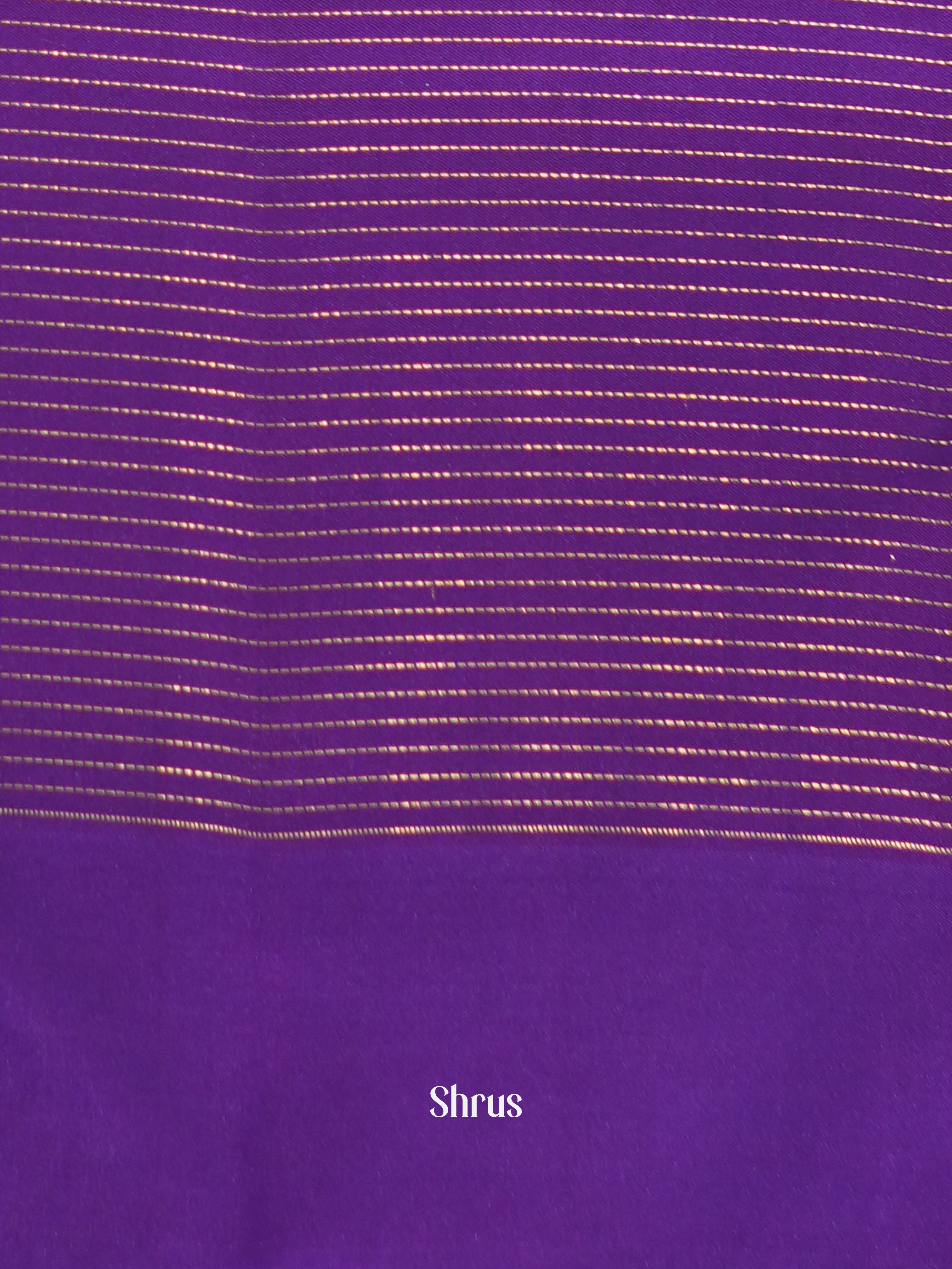 Mild Lavender & Purple- Kanchipuram silk saree