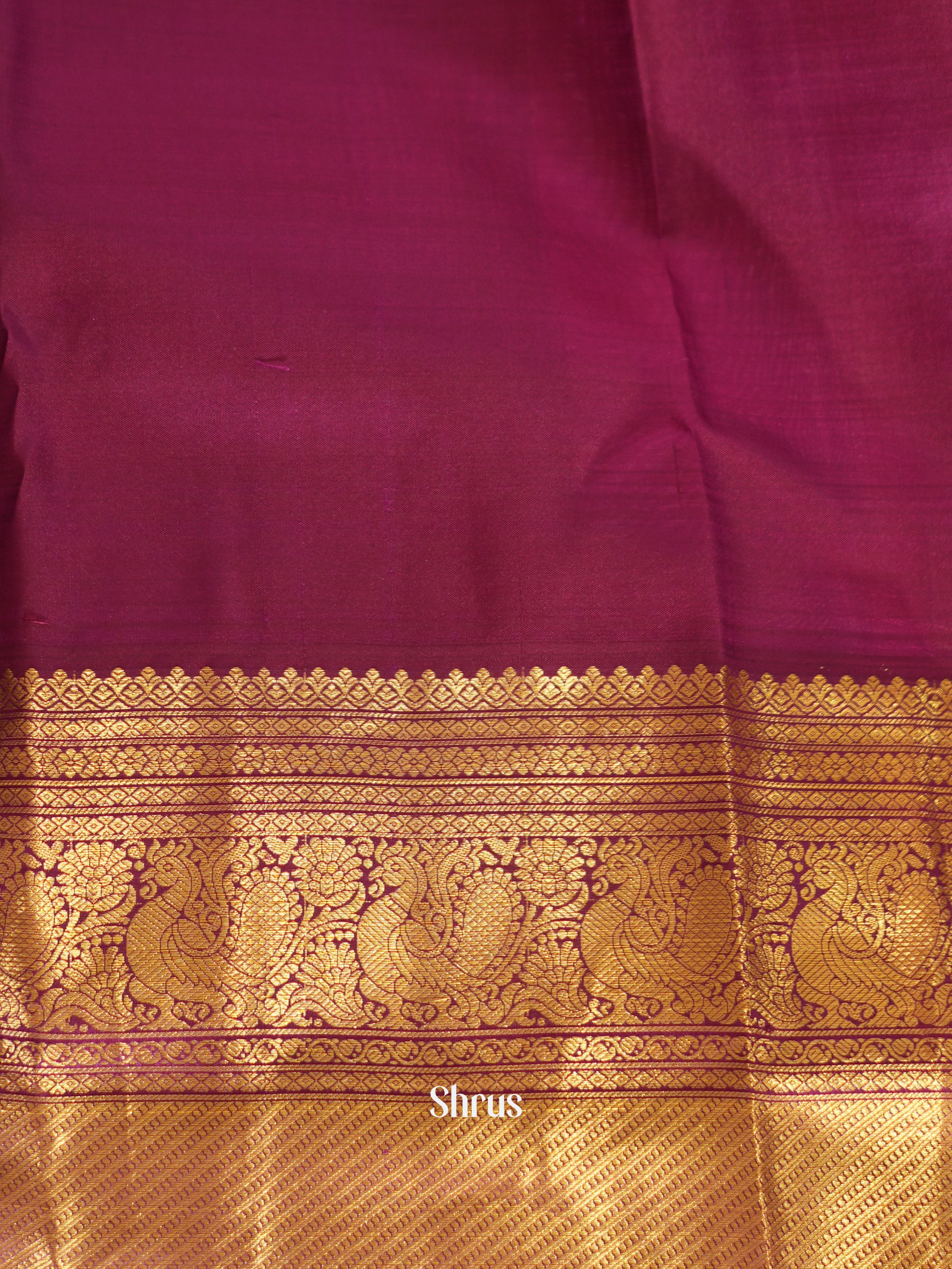 Pista Green & Purple - Kanchipuram silk saree