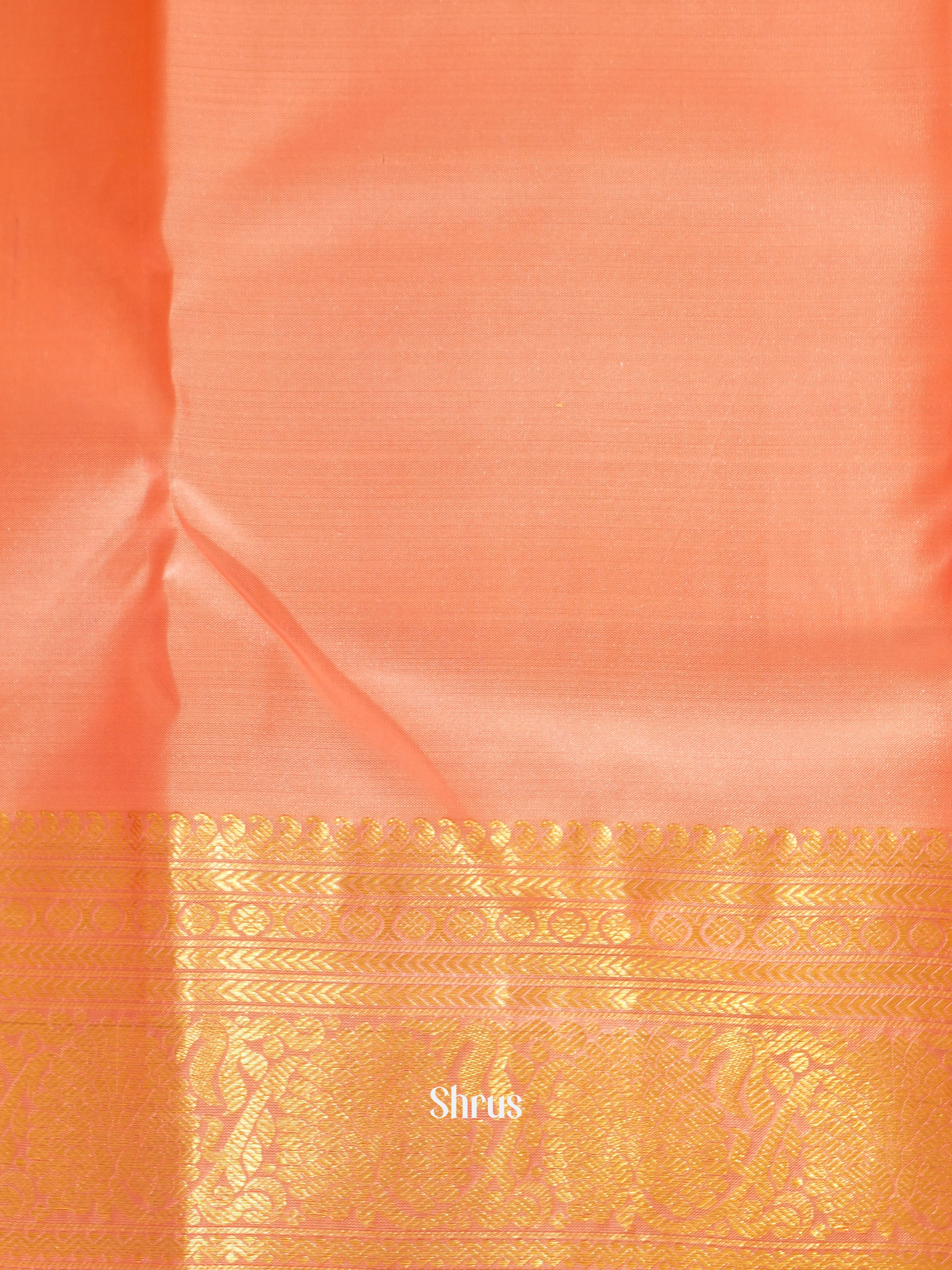 Mustardy Green & Peachish Pink - Kanchipuram silk saree