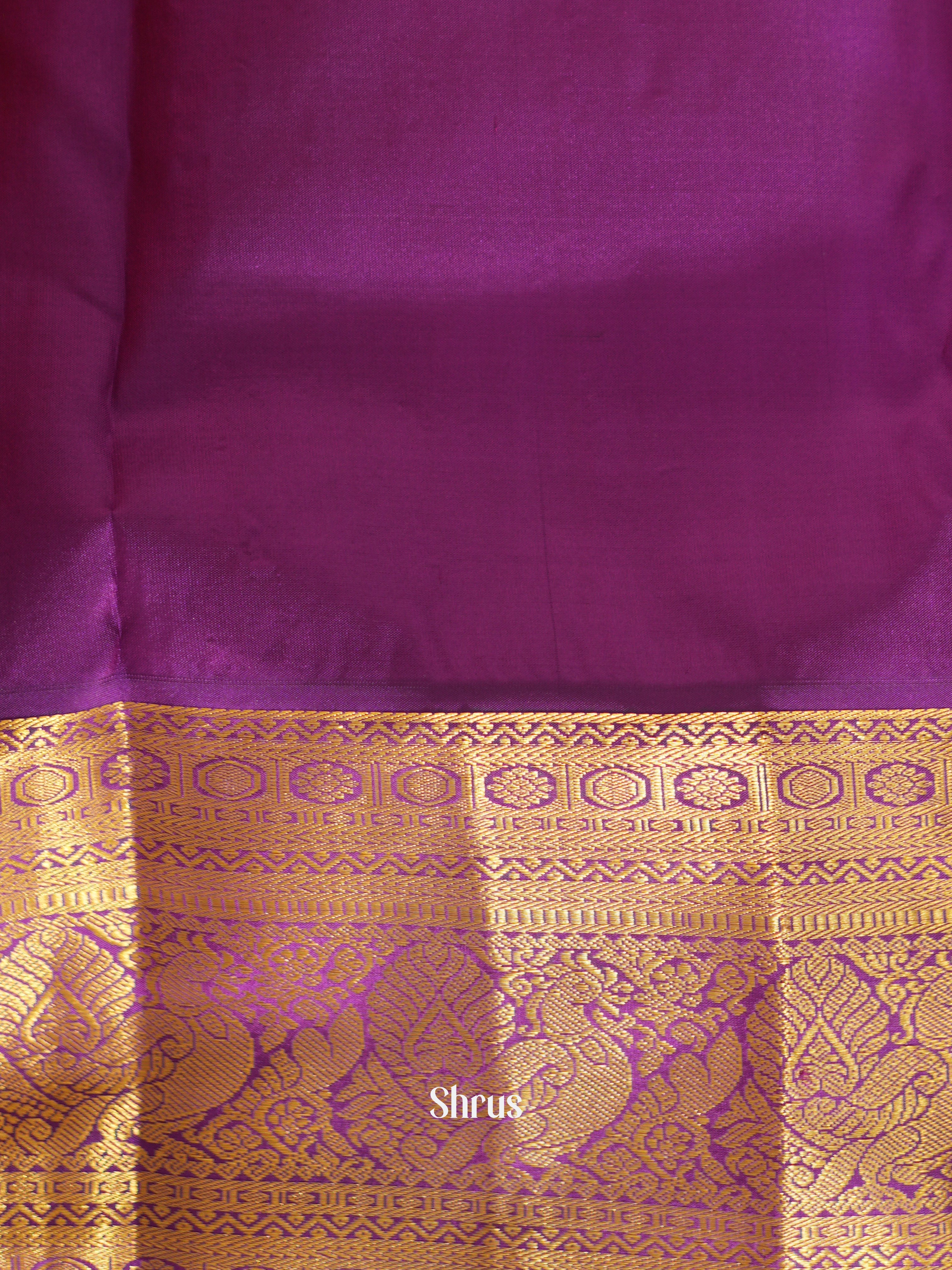 Yellow& Violet- Kanchipuram silk saree