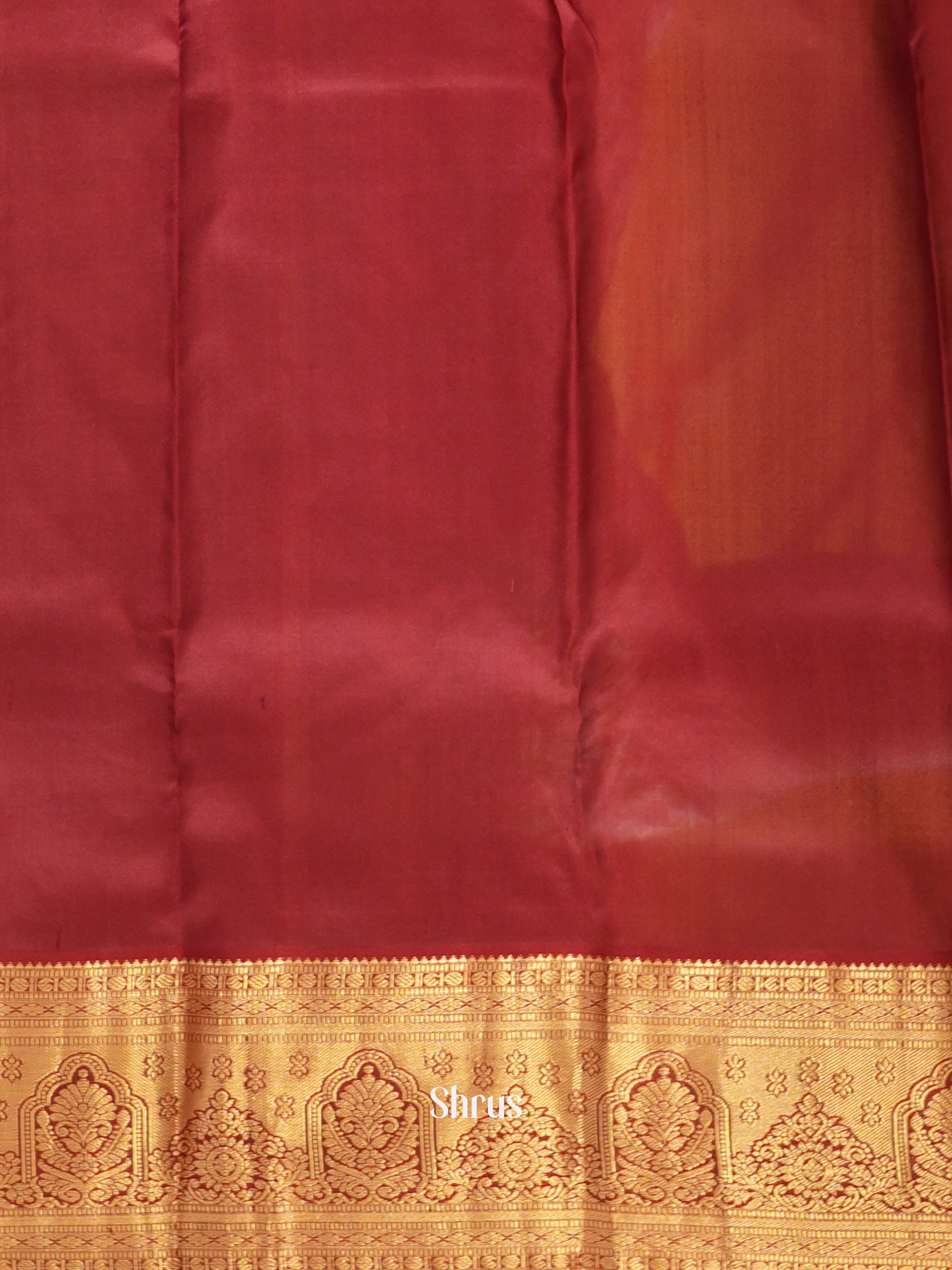 Green & Maroon - Kanchipuram silk saree