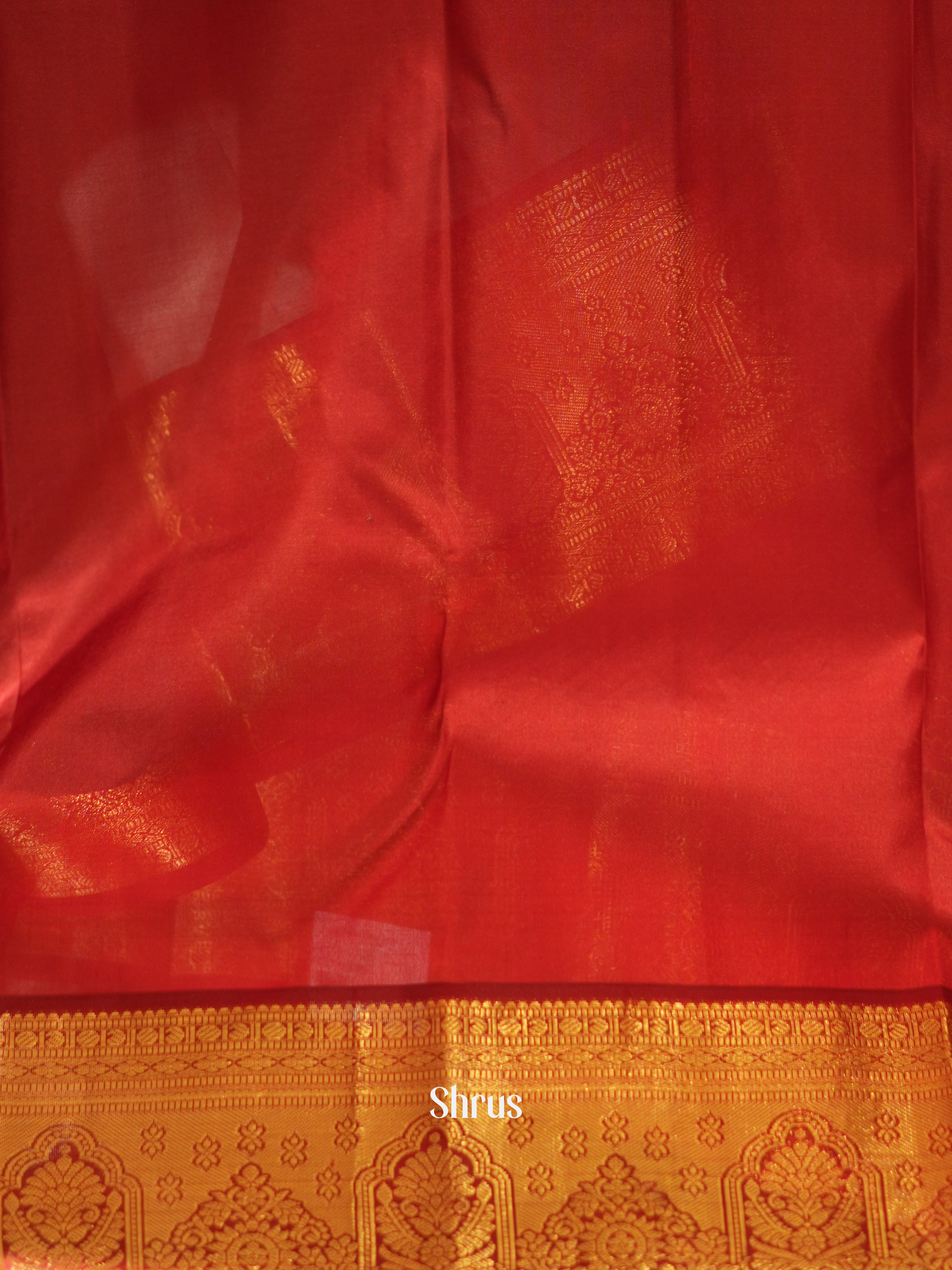 Grey & Maroon - Kanchipuram silk saree