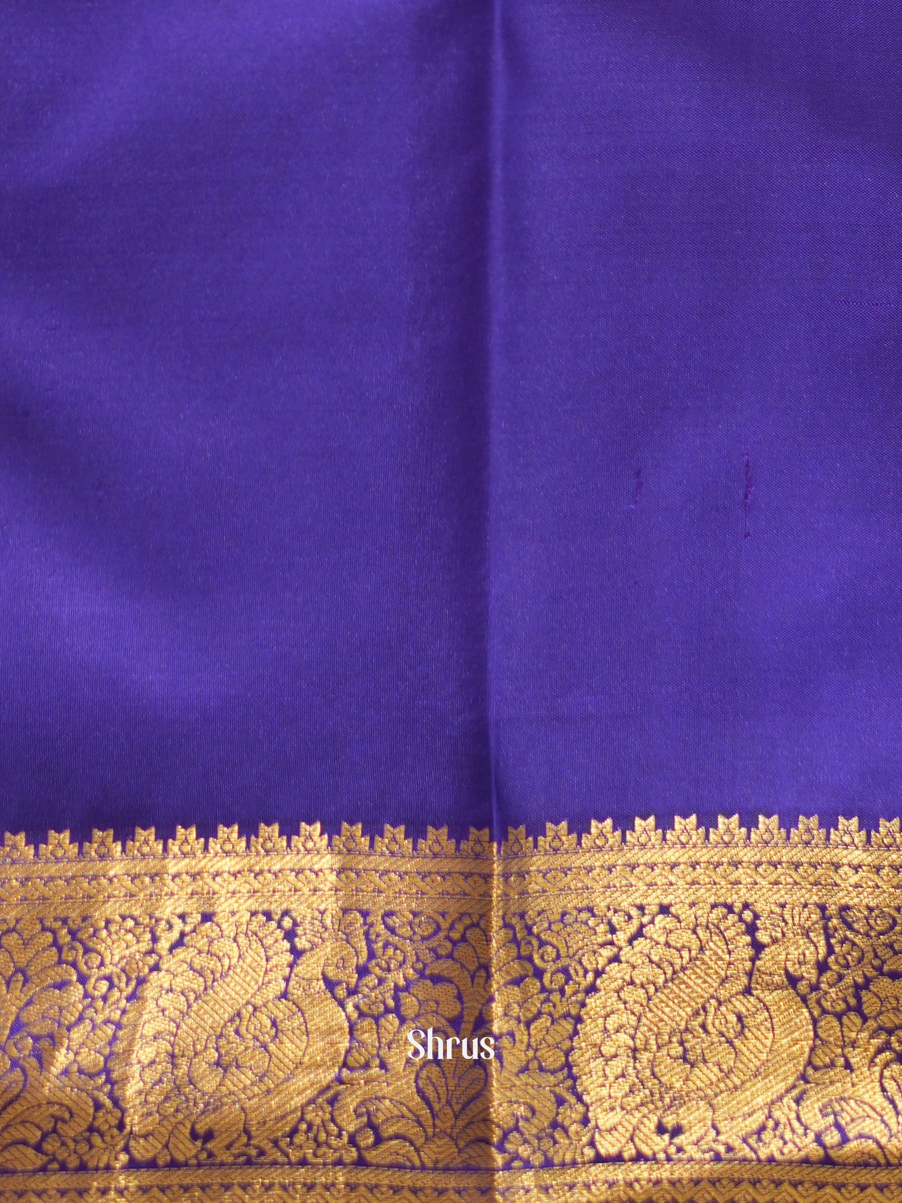 Purple(Single Tone)- Kanchipuram silk saree