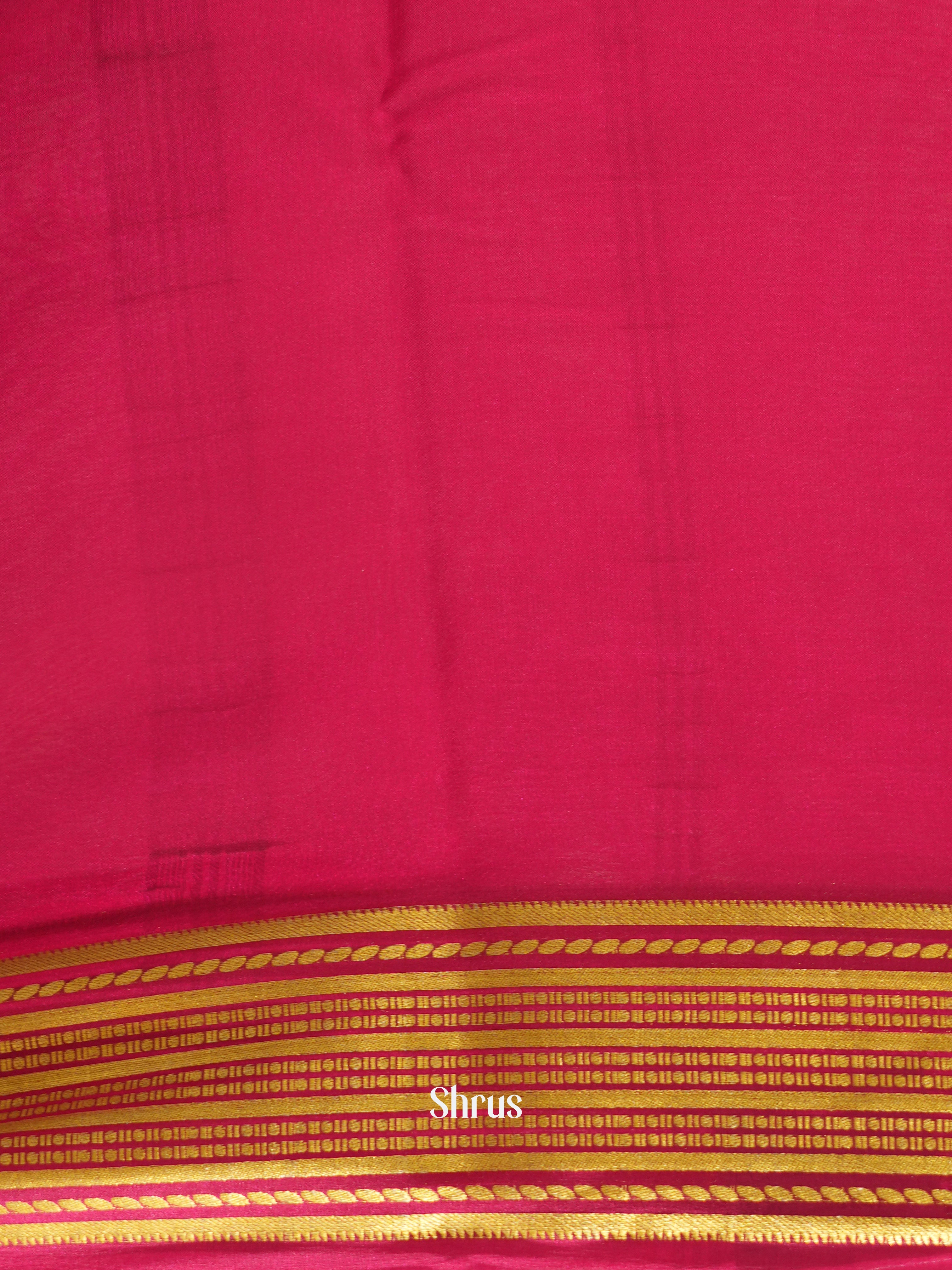 Blue & Majenta - Mysore Silk Saree