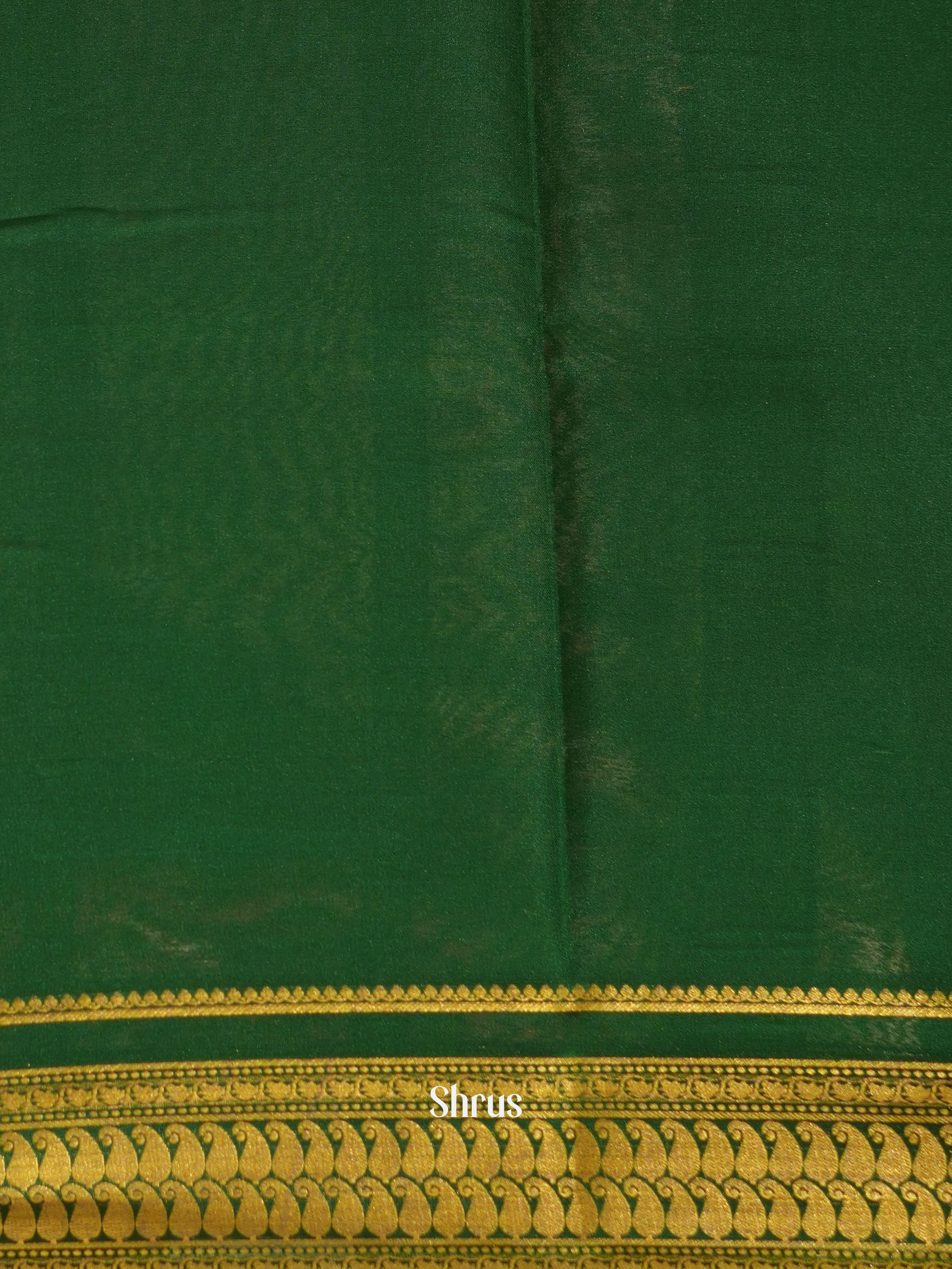 Red & green - Mysore Silk Saree