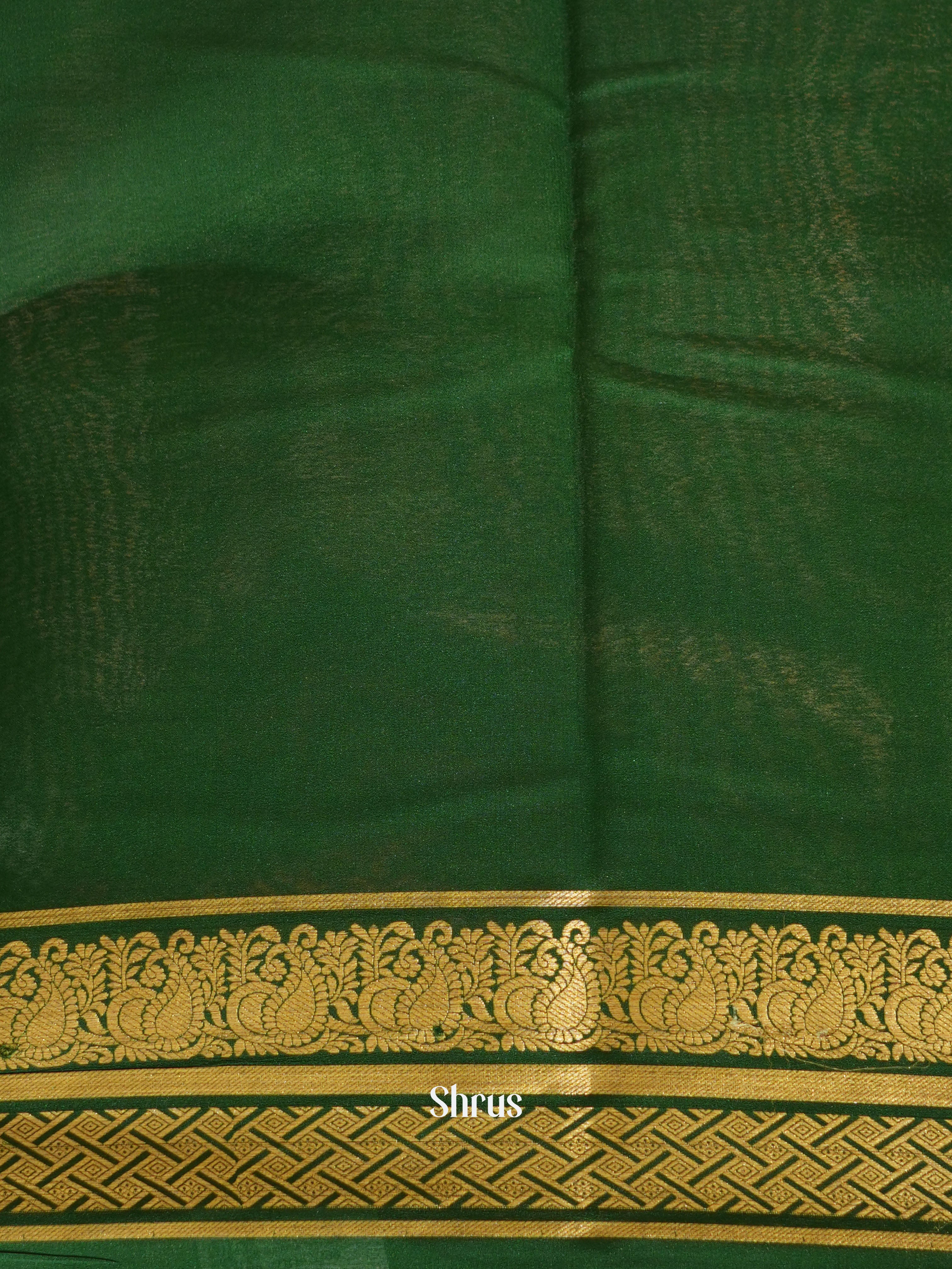 Mambazha Yellow & Green - Mysore Silk Saree