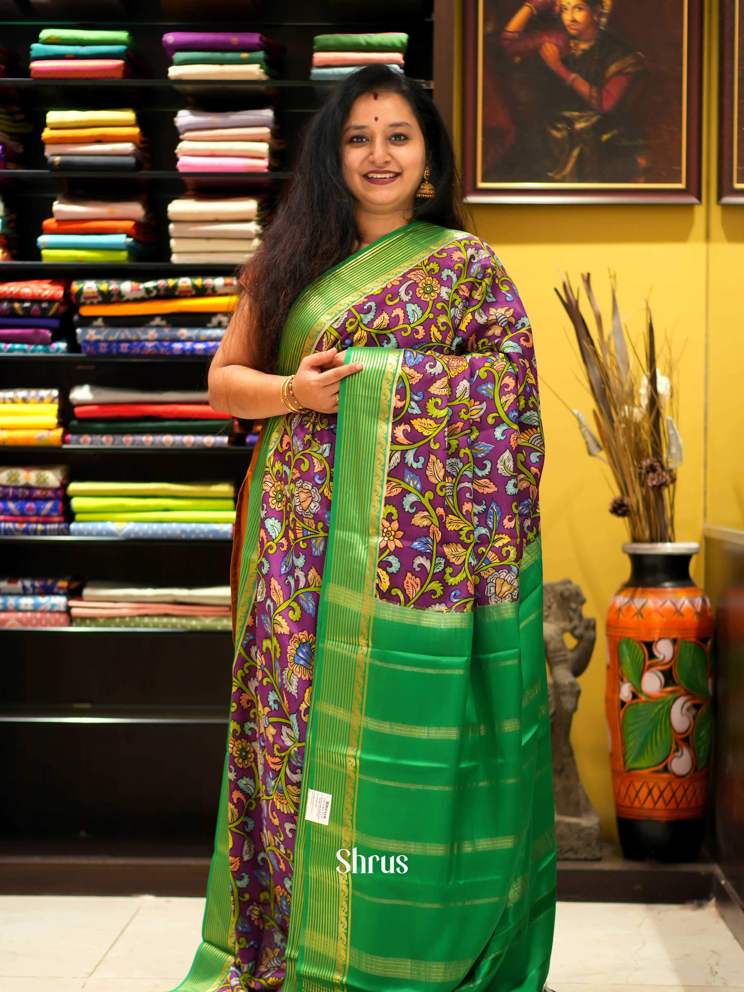 Buy Mysore Silk Sarees online at Best Price | Shrus