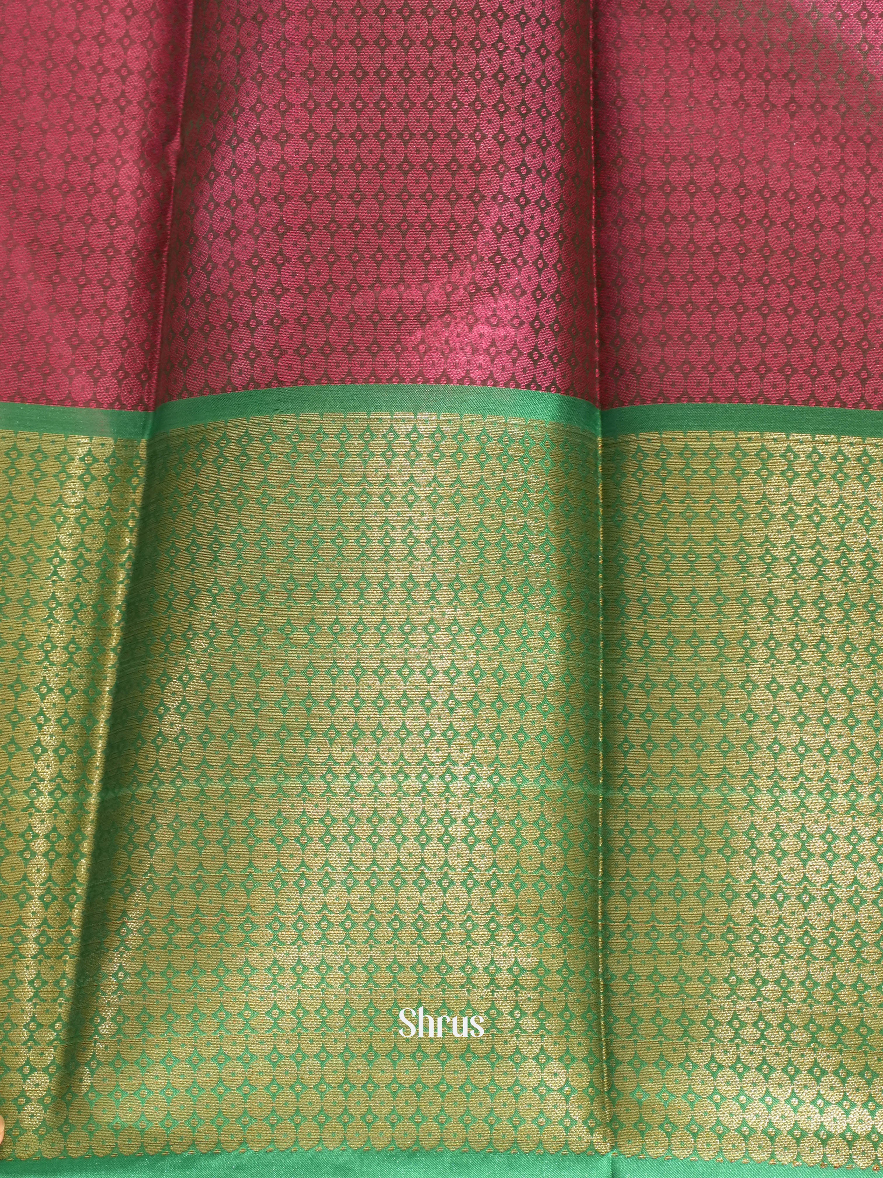 Maroon & Green - Tanchoi Saree