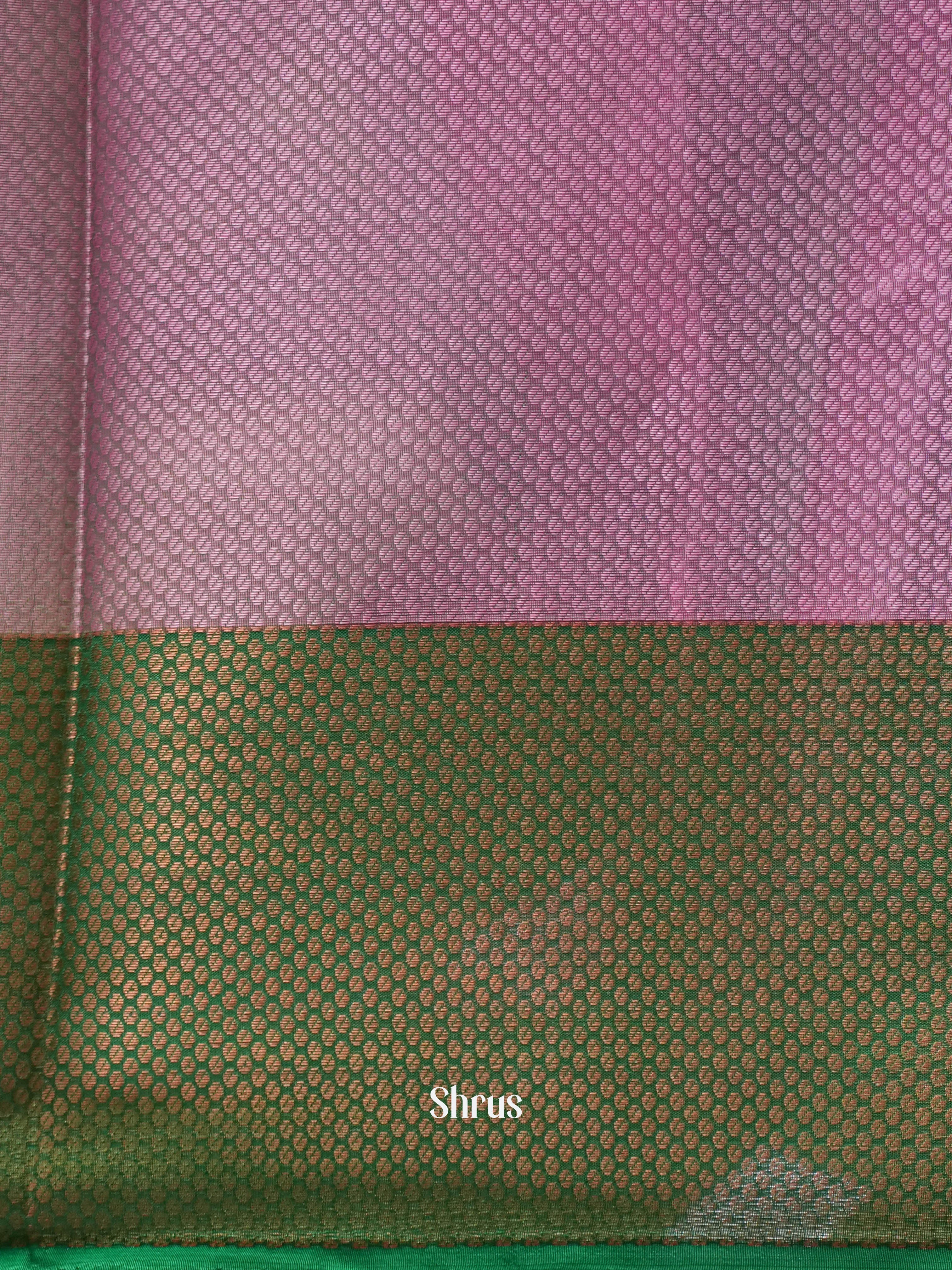 Pink & Green - Tanchoi Saree