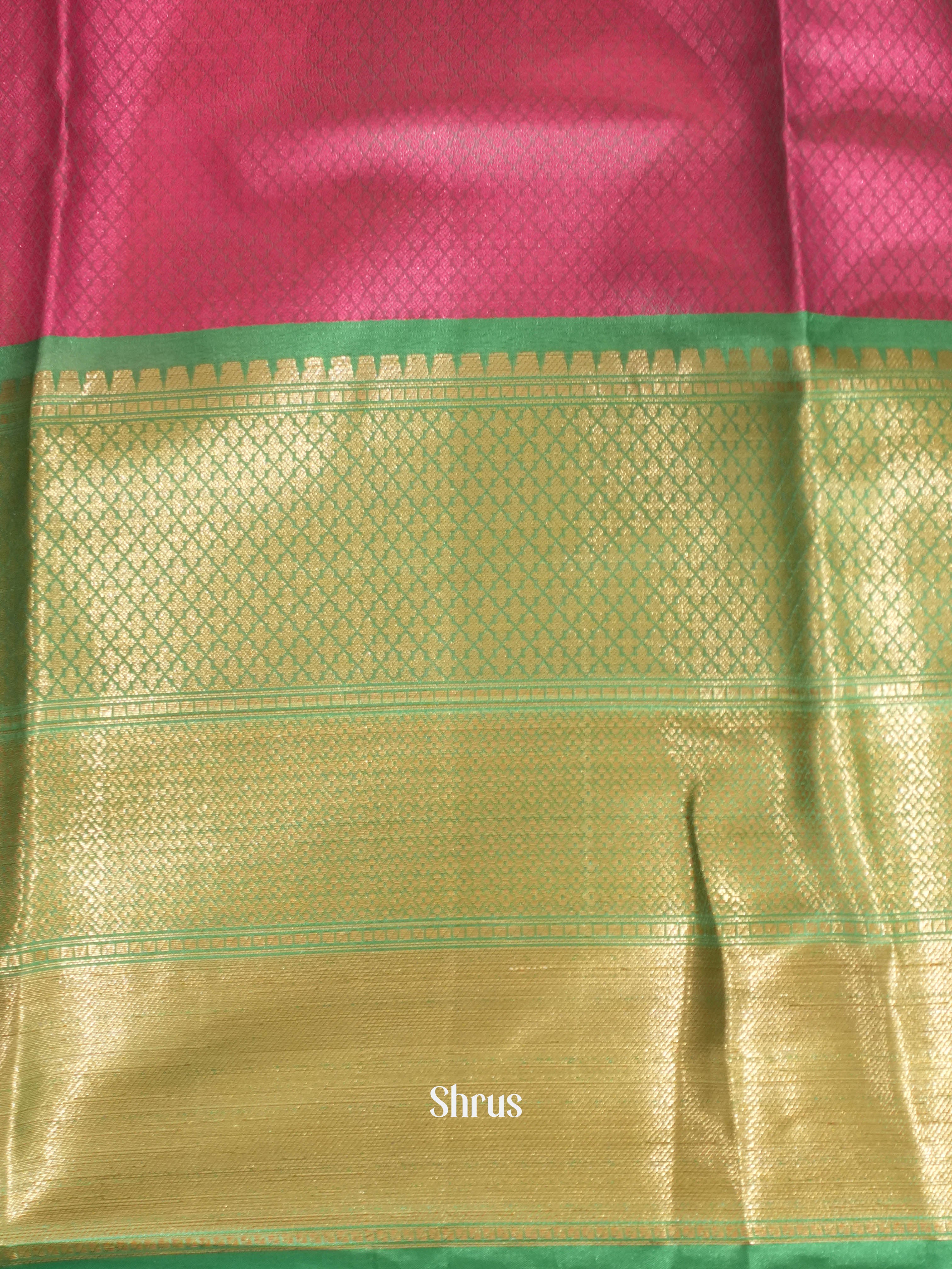 Pink & Green- Tanchoi Saree