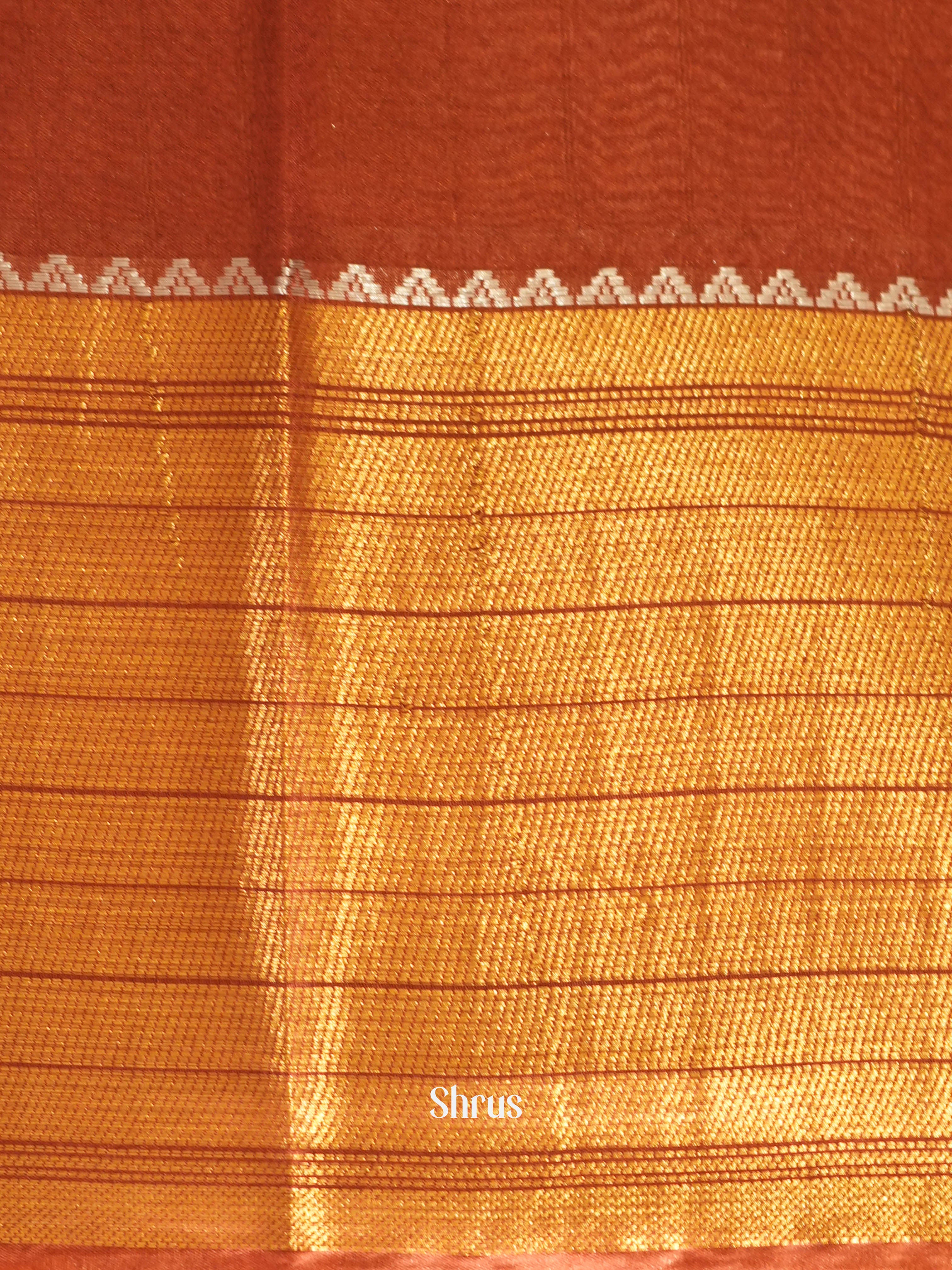 Blue & Brown - Shibori Saree