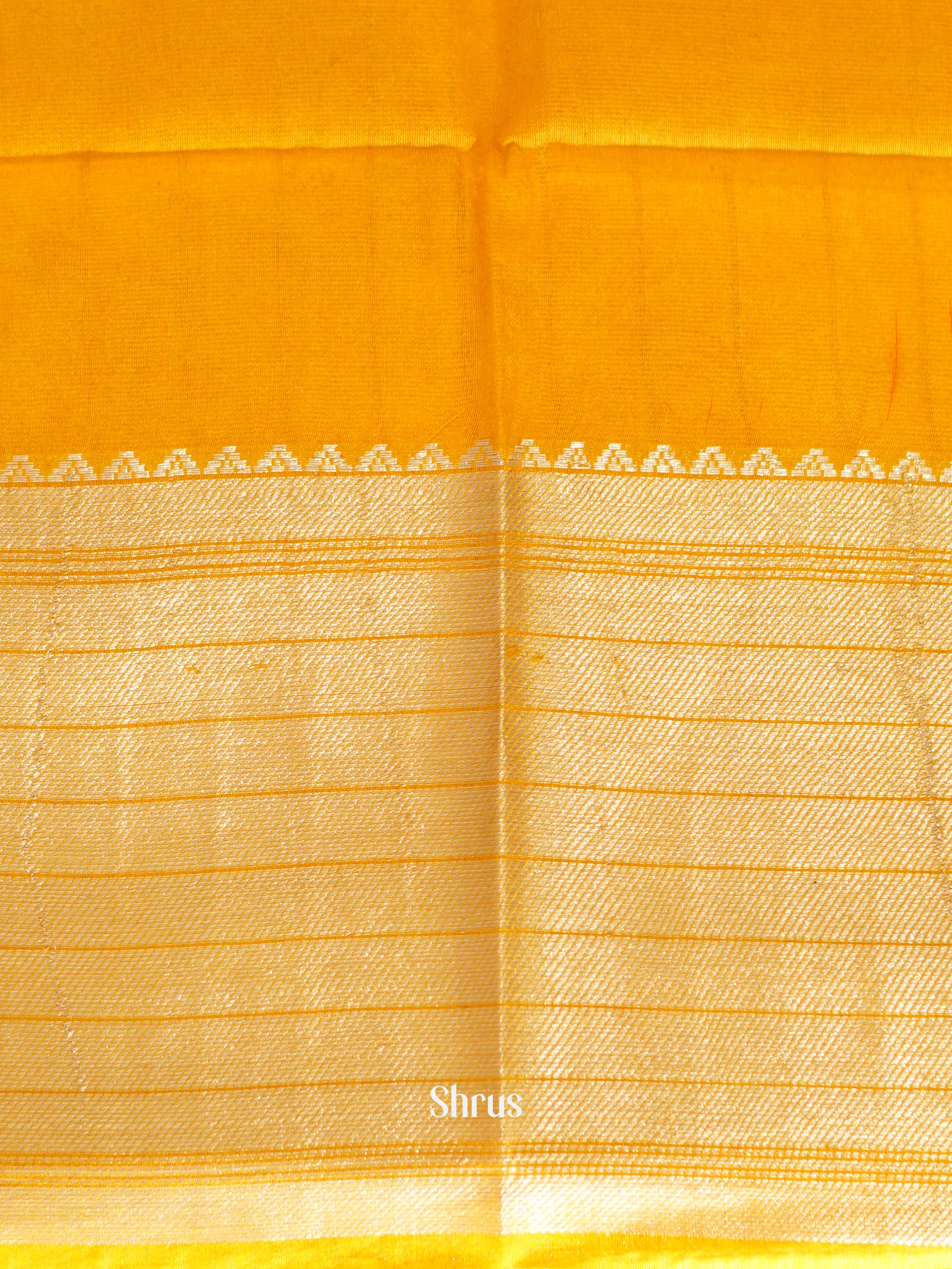 Brown & Yellow- Shibori Saree