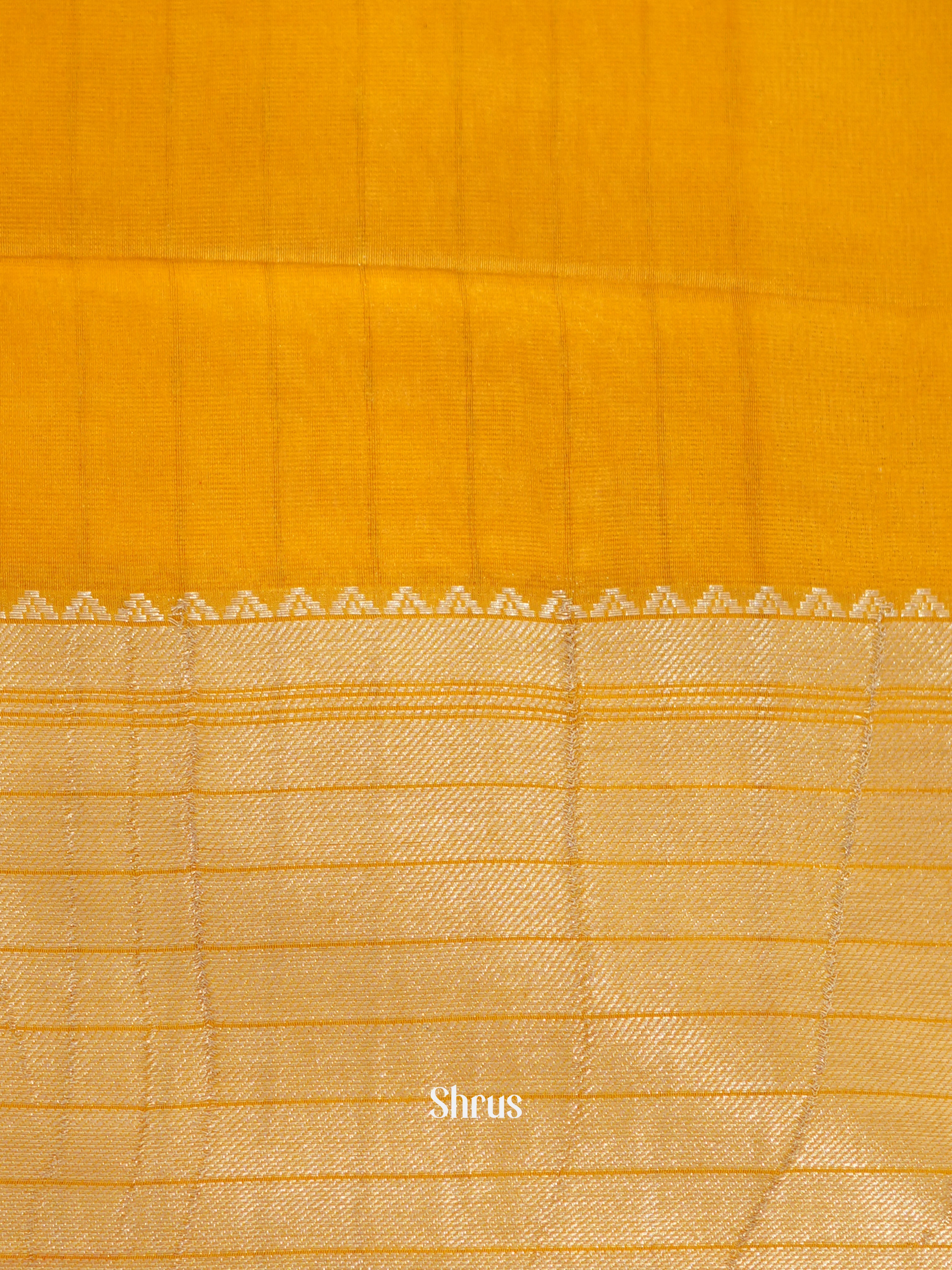 Brown & Mustard - Shibori Saree