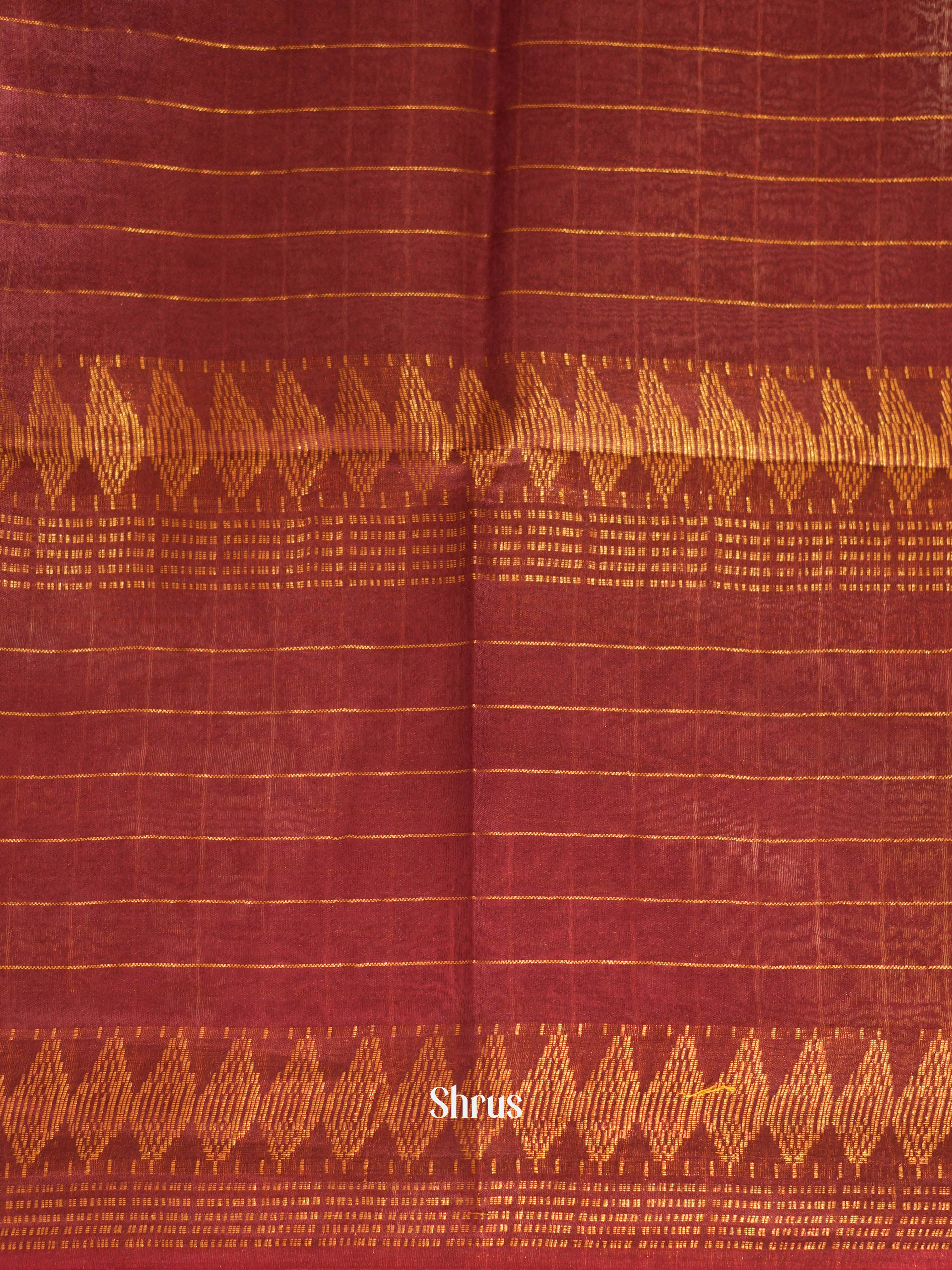 Dark Brown & Brown - Shibori Saree