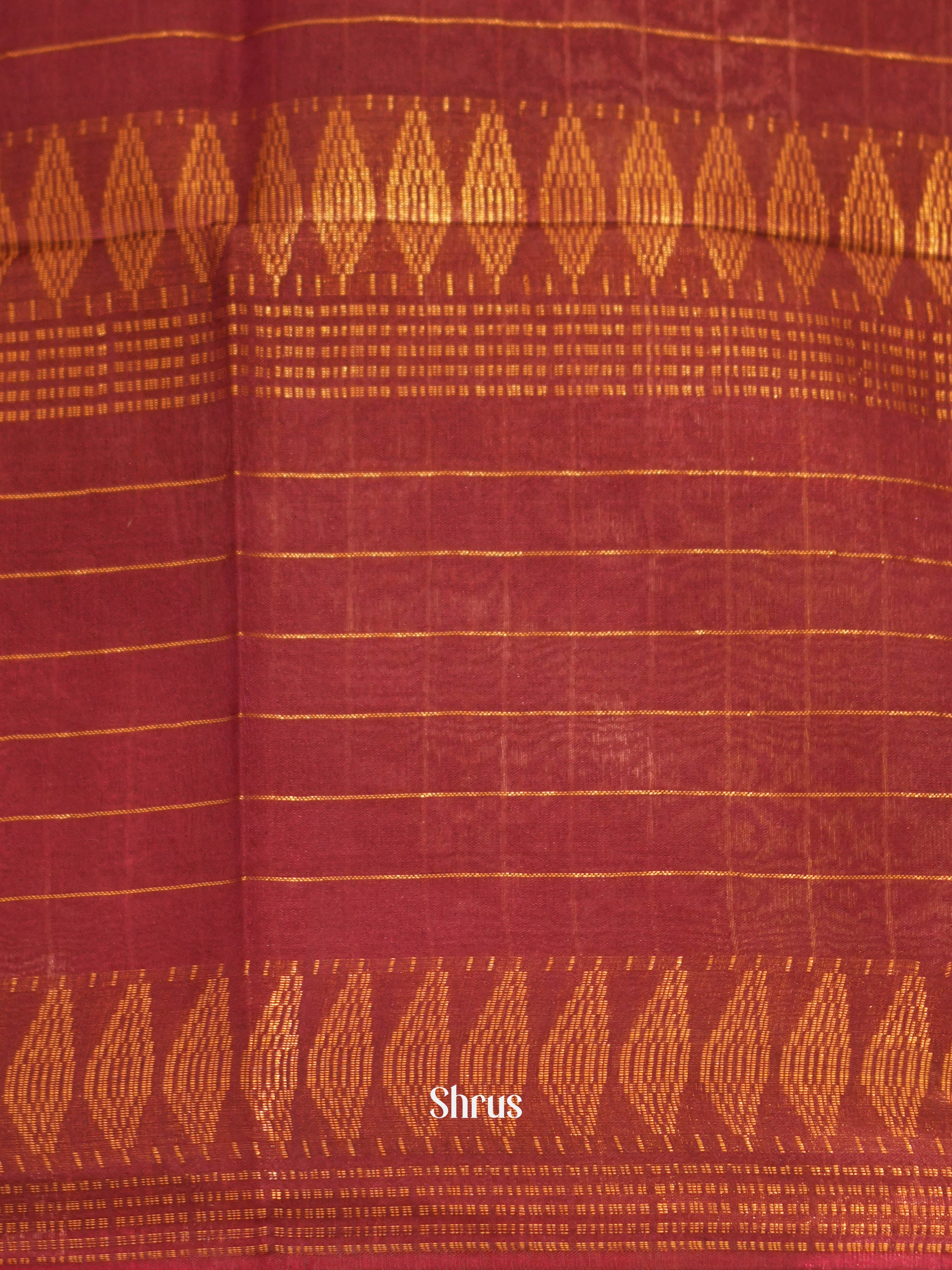 Coffee Brown & Brown - Shibori Saree