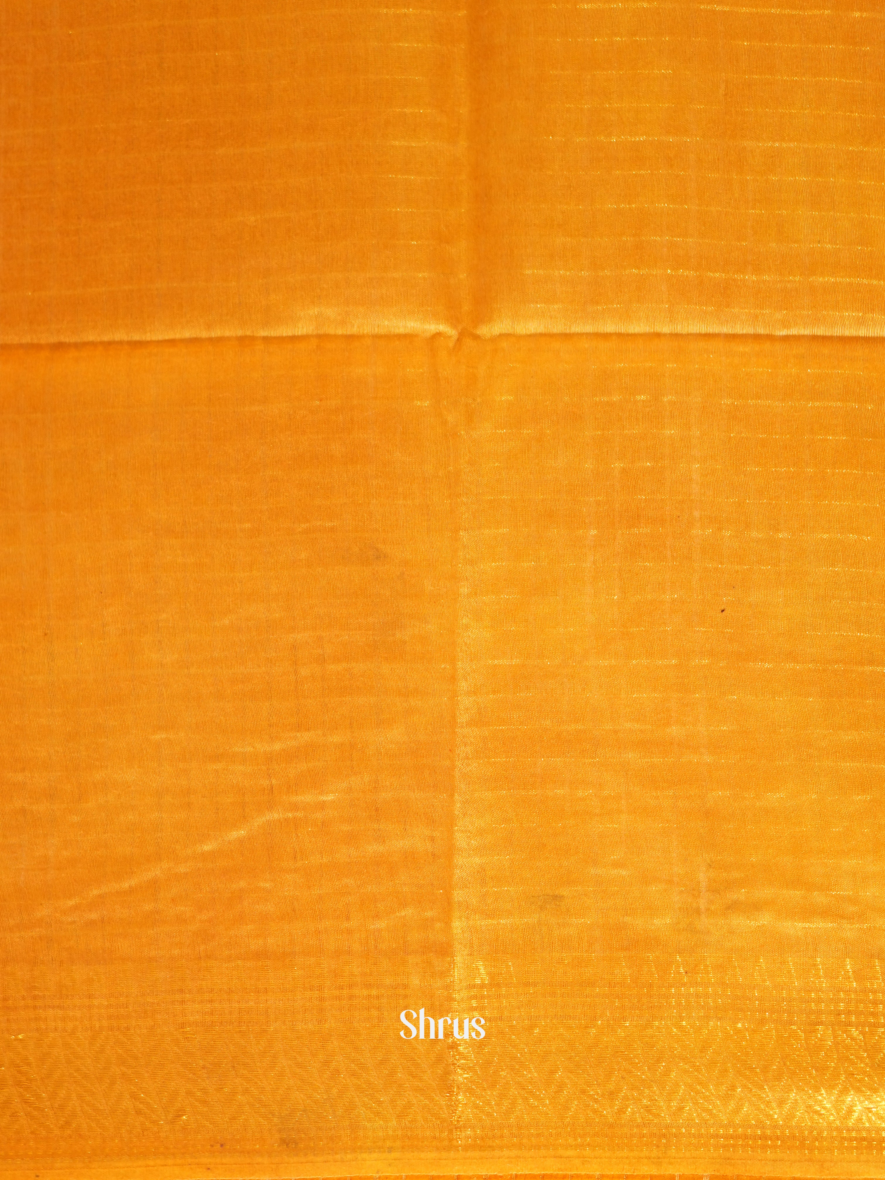 Brown & Yellow - Shibori Saree